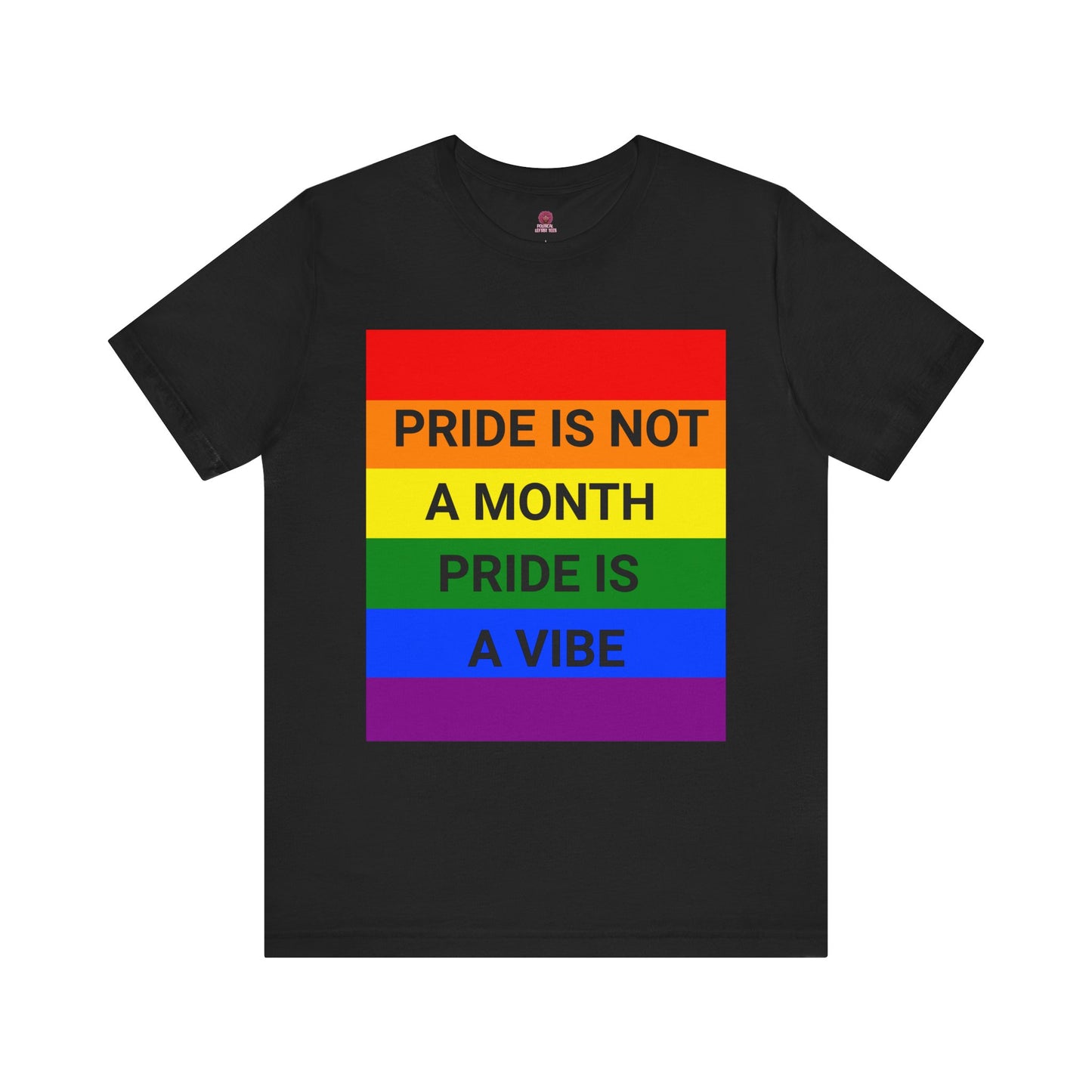 Pride Vibe Unisex Graphic T-Shirt, LGBTQ+ Pride Month Apparel, Rainbow Pride Clothing