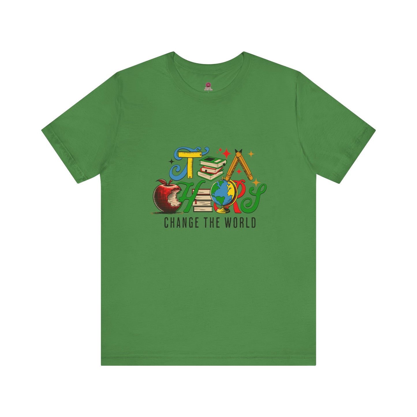 Teacher's Change the World Tee, Inspirational T-Shirt, Gift for Educators, Back to School