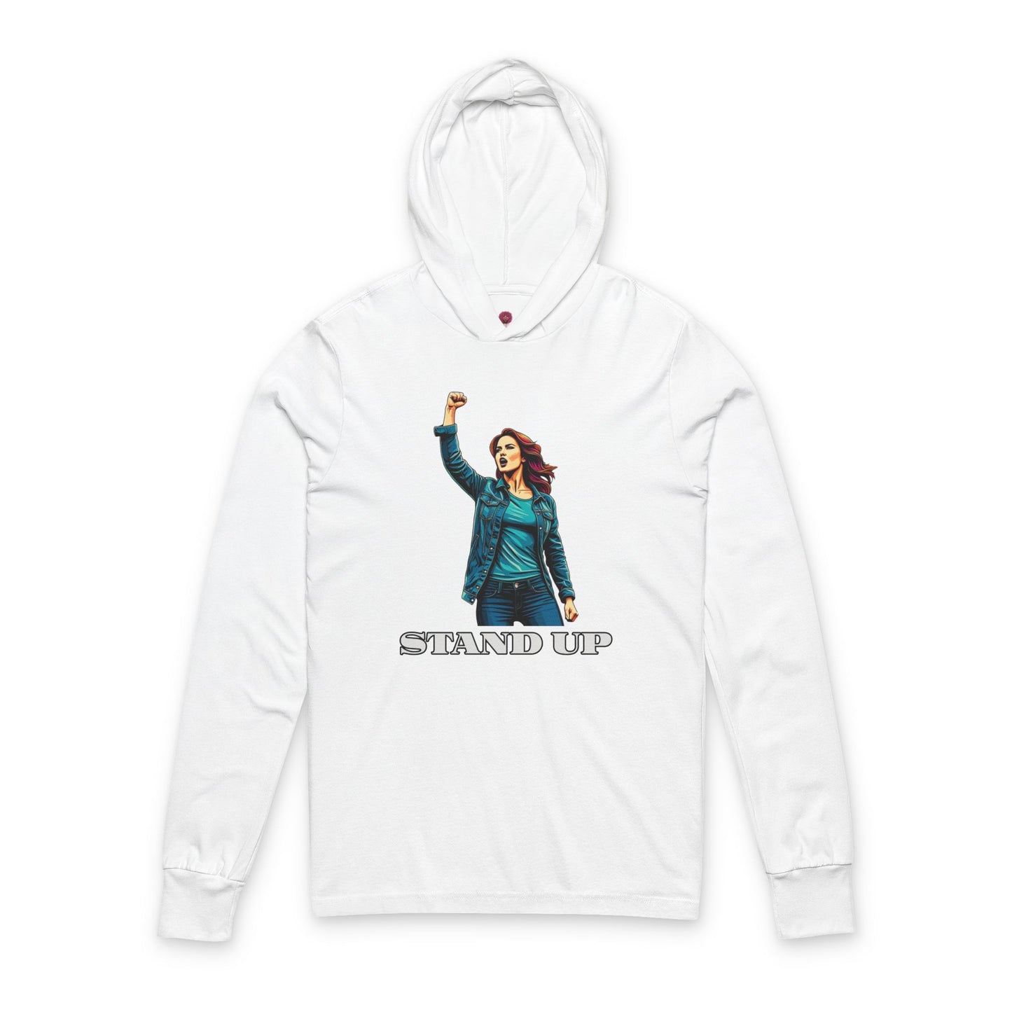 Empowerment Joins Unisex Long Sleeve Hoodrd Tee - "Stand Up" & "We Will Stand Behind You"