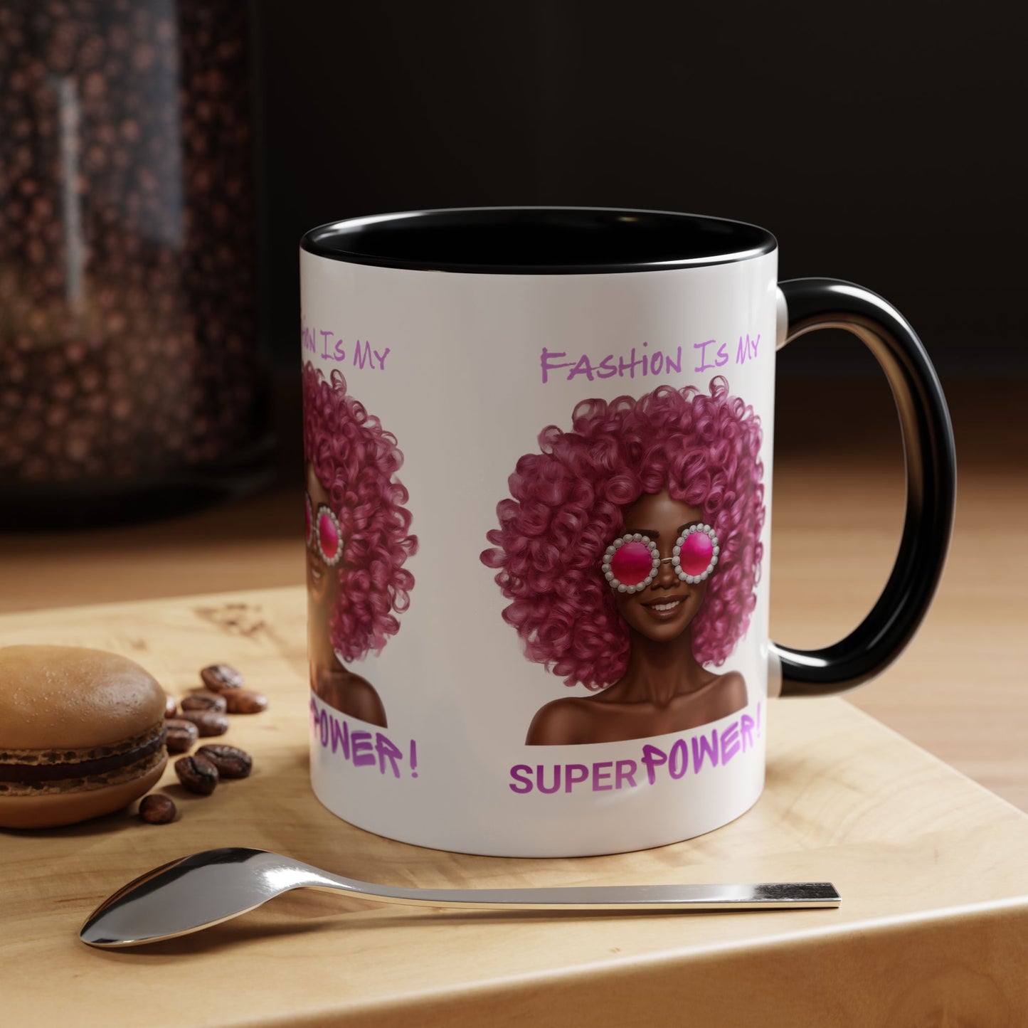 Chic Fashionista Coffee Mug, Empowerment Gift for Her, Stylish Morning Drinkware, Unique Birthday, Trendy Coffee Lover