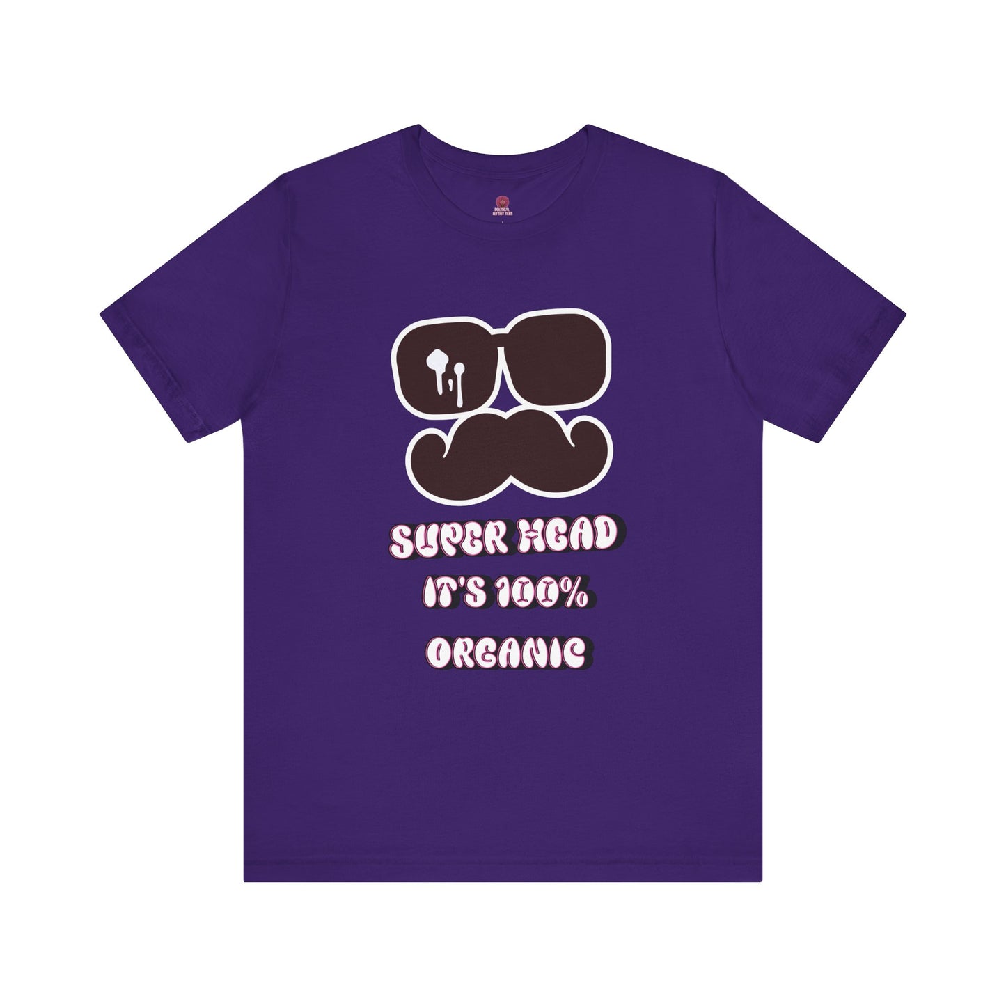Organic Super Head Boyz Unisex T-Shirt for Fun-Loving Friends, Gifts for Birthdays, Retro Funny Tee for Parties