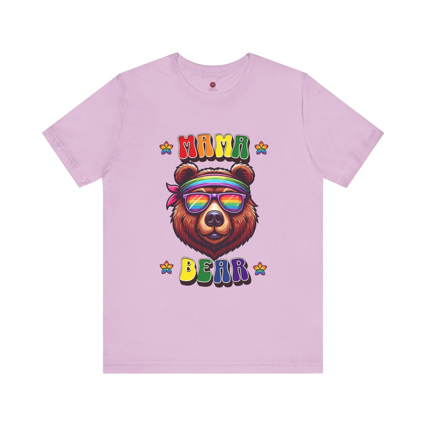 Mama Bear Retro Summer Vibes Pride Tee