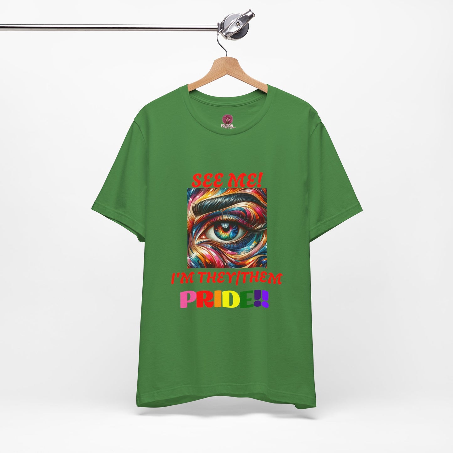 They/Them Pride Short Sleeve Unisex Tee - Celebrate Identity & Inclusivity