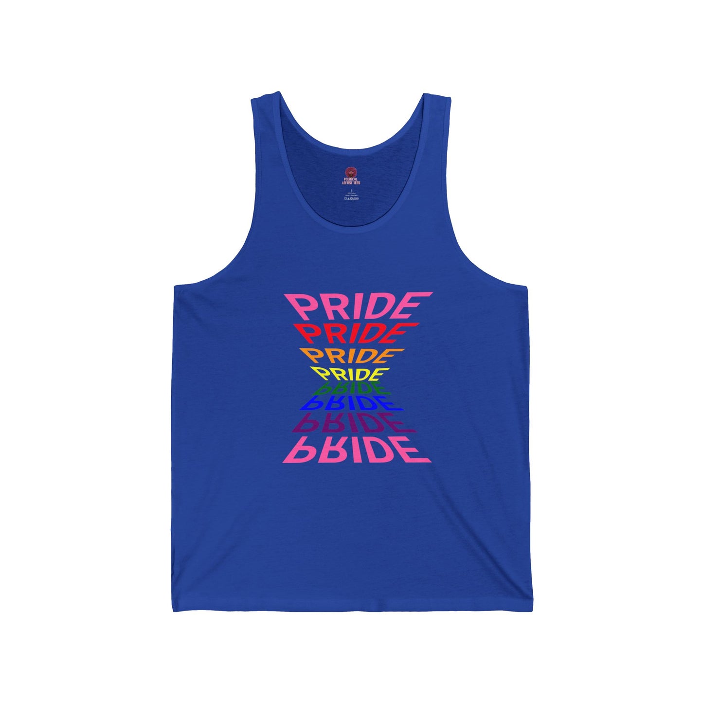"Pride" Graphic Tank Top, Unisex Pride Shirt, LGBTQ+ Awareness Top