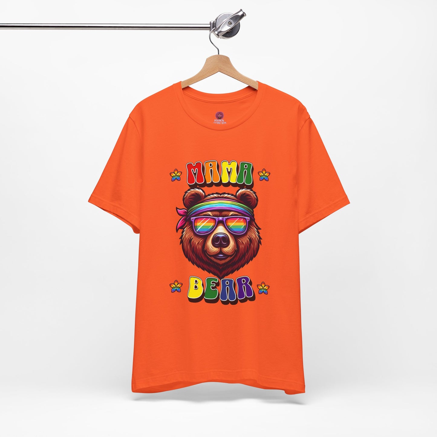 Mama Bear Retro Summer Vibes Pride Tee