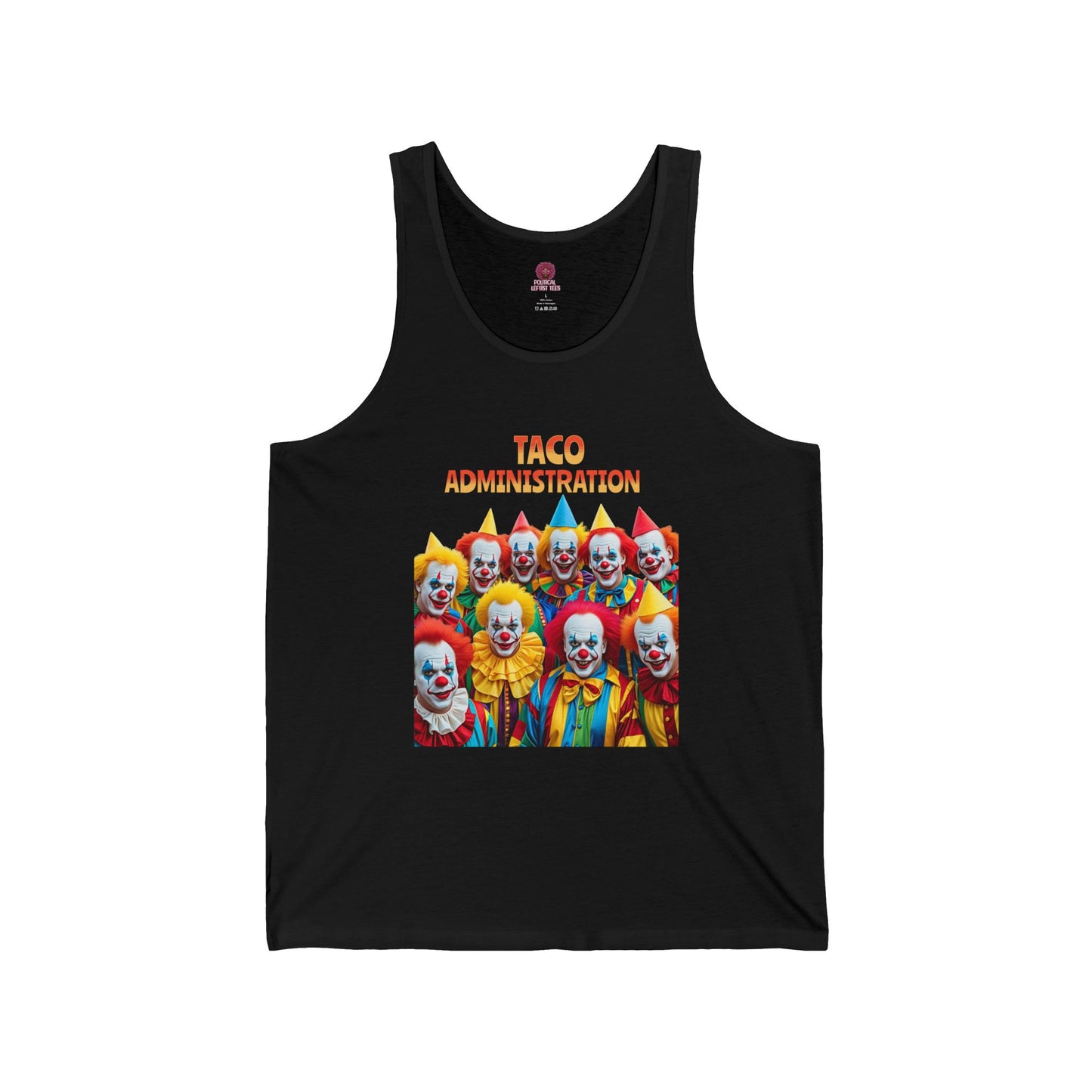 Funny Taco Administration Clown, Unisex Graphic Tank Top