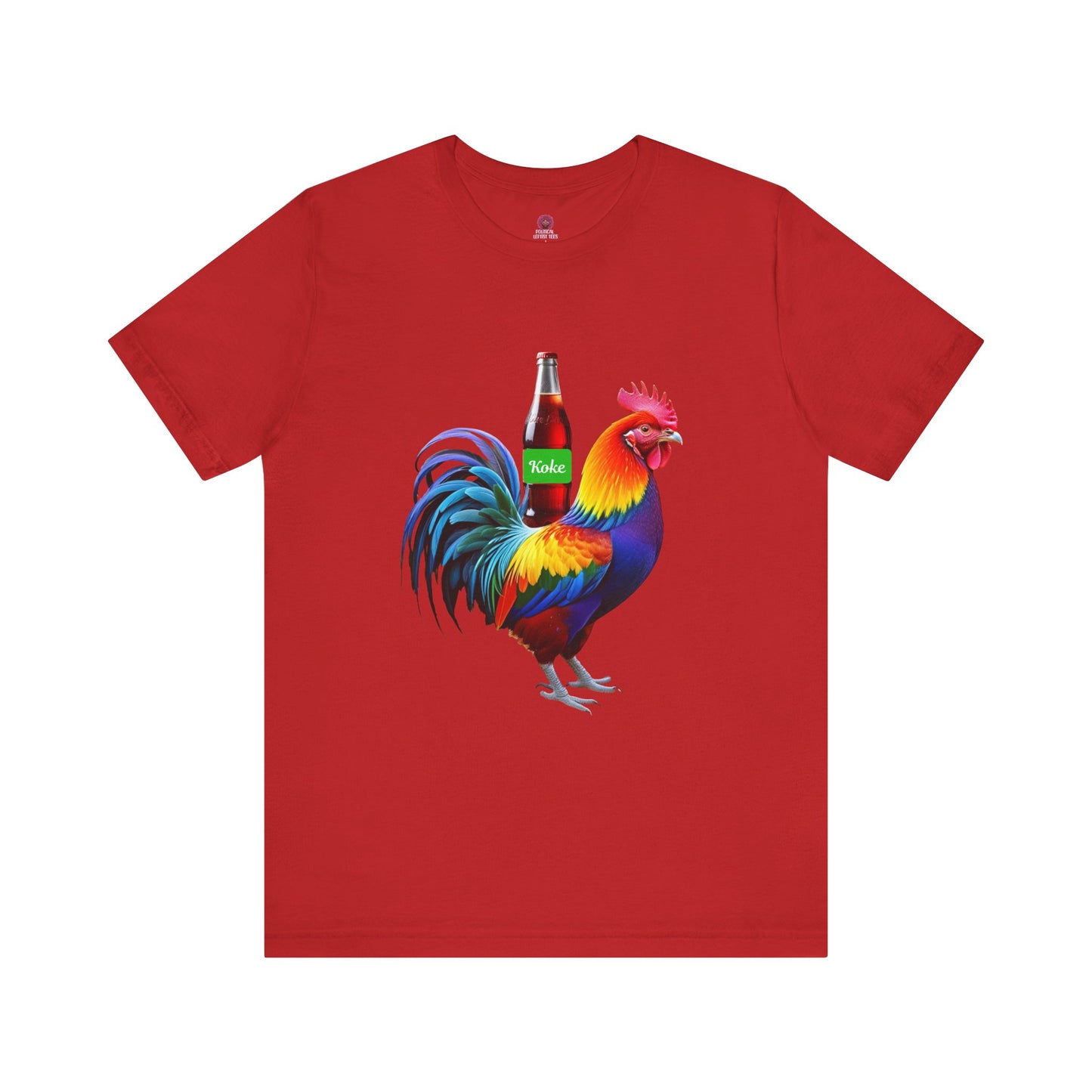 Colorful Koke On The Cock Graphic Unisex Tee-Pride