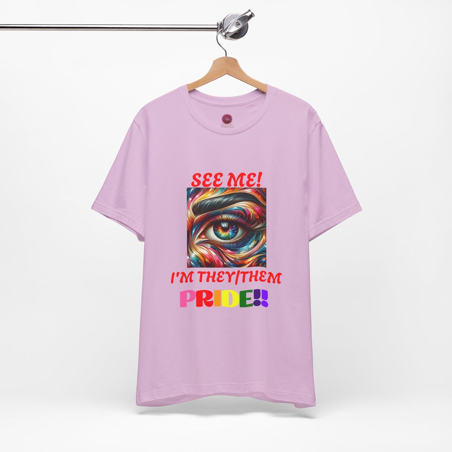 They/Them Pride Short Sleeve Unisex Tee - Celebrate Identity & Inclusivity