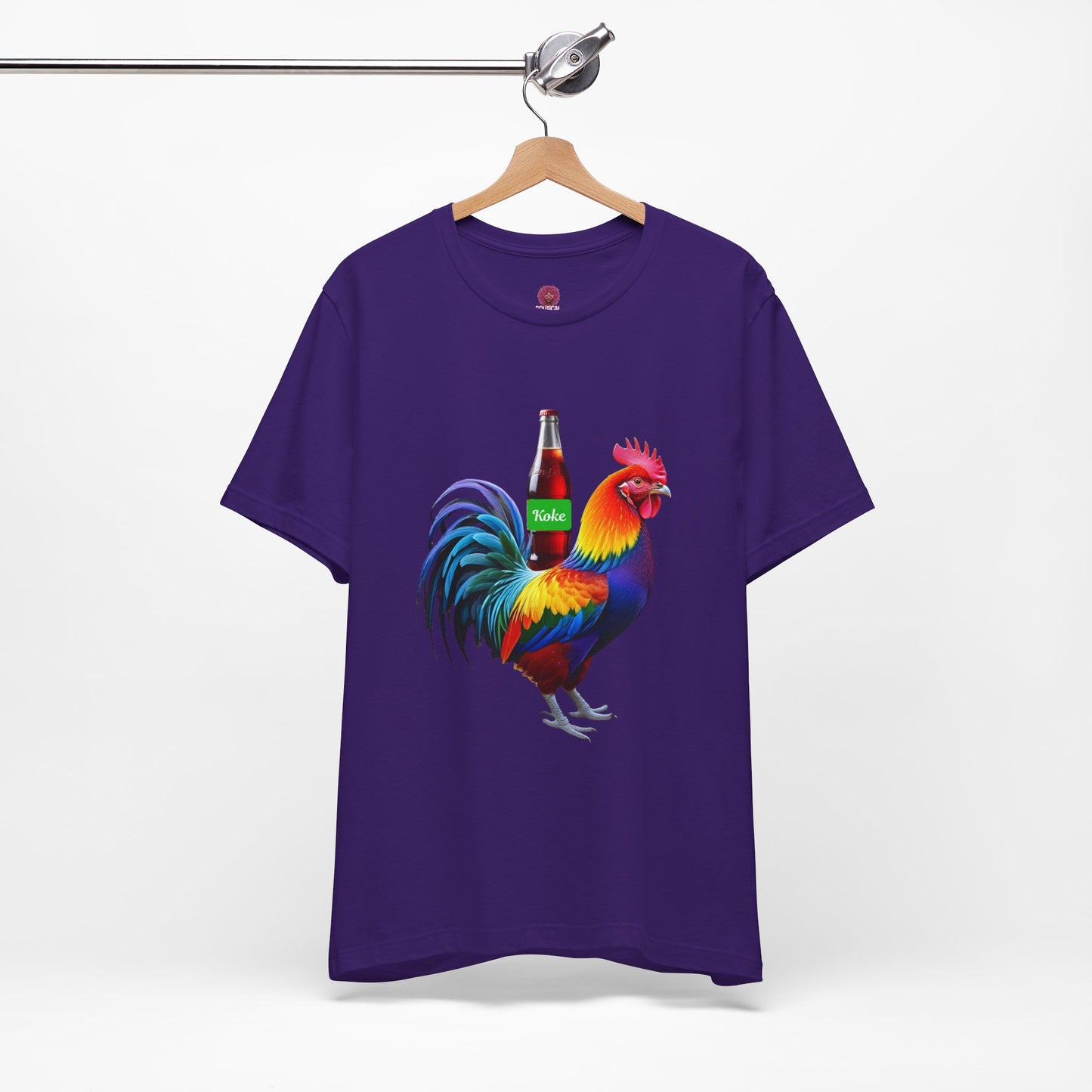 Colorful Koke On The Cock Graphic Unisex Tee-Pride