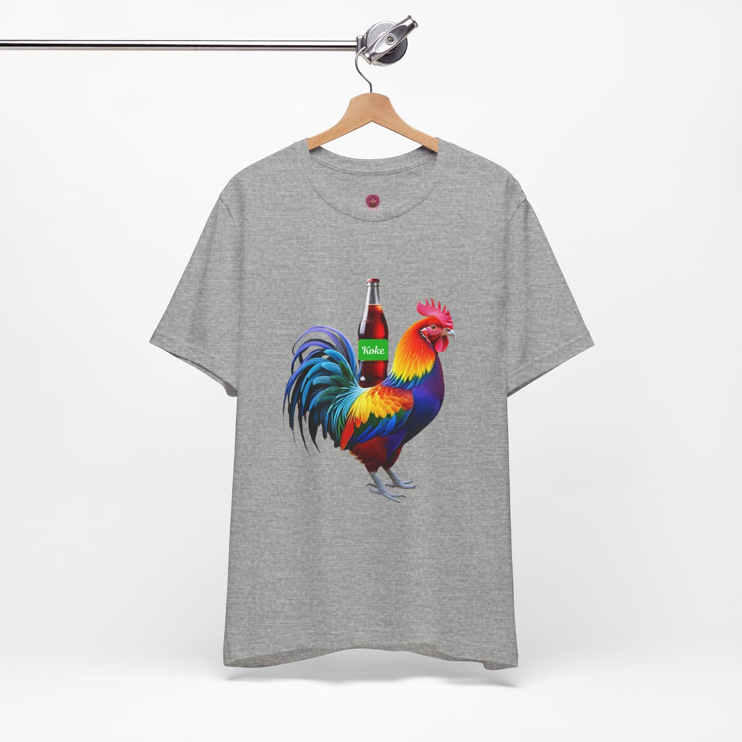 Colorful Koke On The Cock Graphic Unisex Tee-Pride