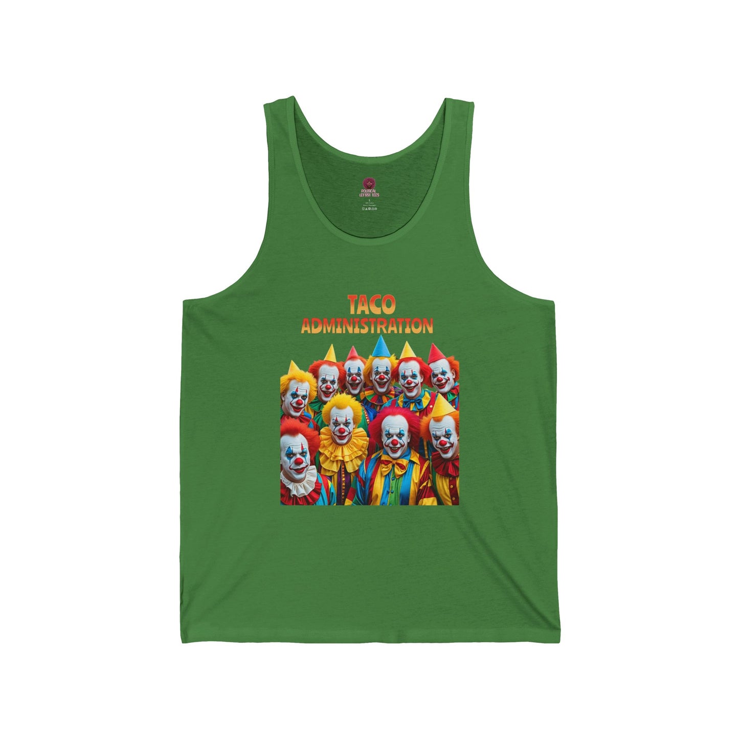 Funny Taco Administration Clown, Unisex Graphic Tank Top