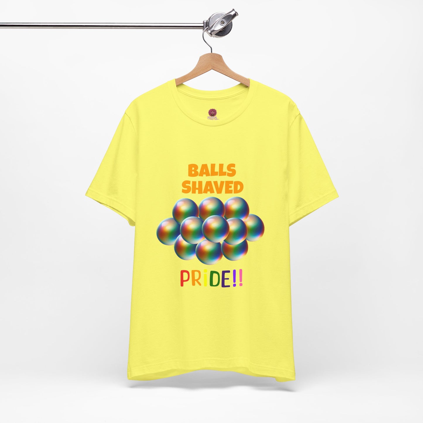 Humorous Pride Short Sleeve Tee - Balls Shaved