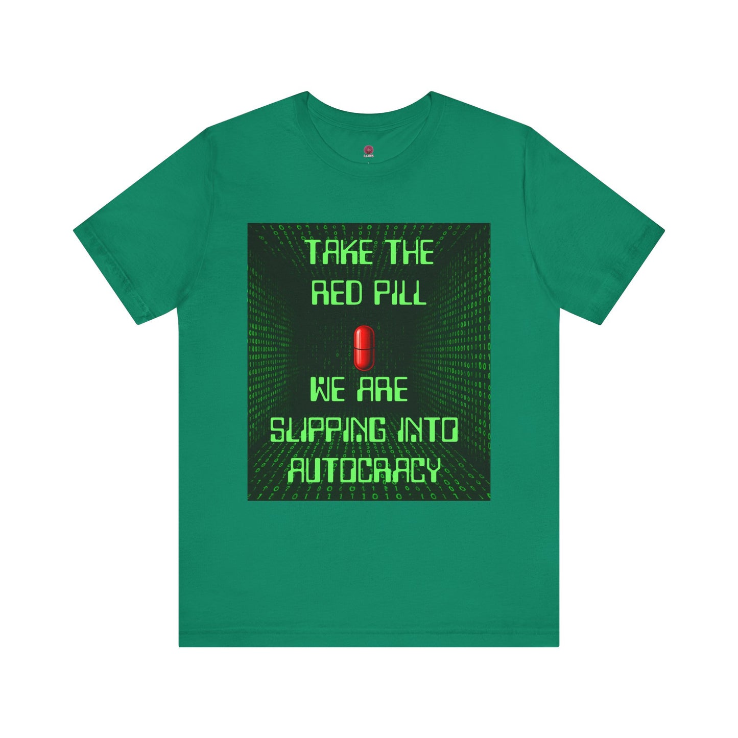 Red Pill Unisex T-Shirt, Graphic Tee, Pop Culture Apparel, Gift for Rebels, Autocracy Awareness Wear