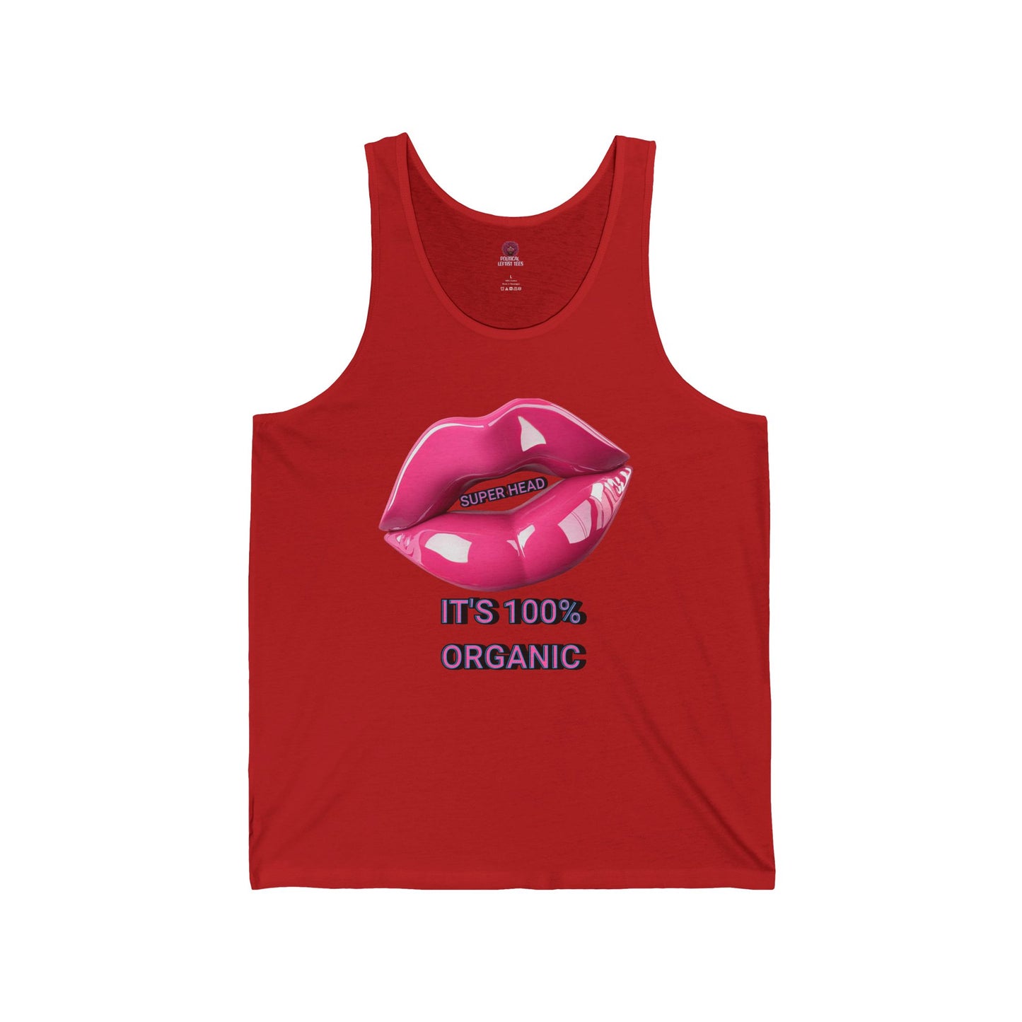 Super Head Gurl It's 100% Organic UnisexTee, Fun Graphic T-Shirt, Stylish Everyday Top