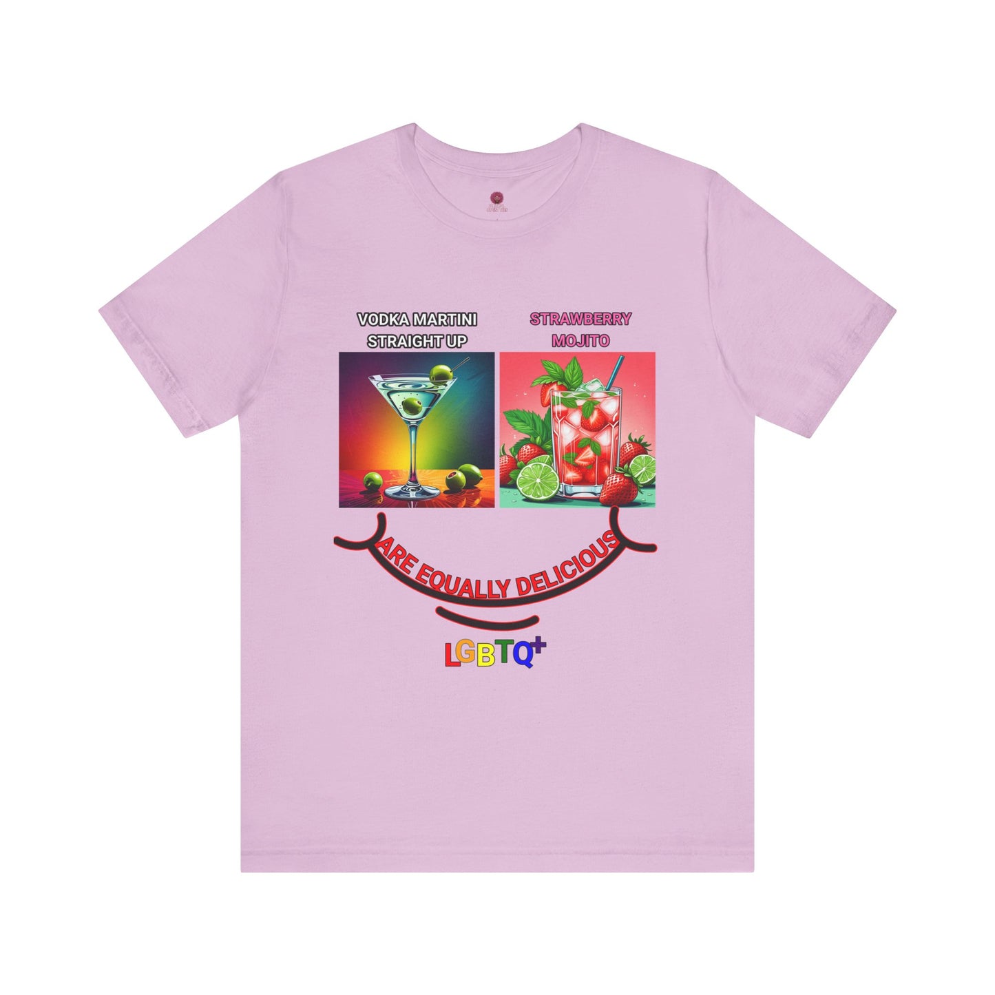 LGBTQ+ All Equally Delicious Cocktails Short Sleeve Tee - Fun Pride Celebrations