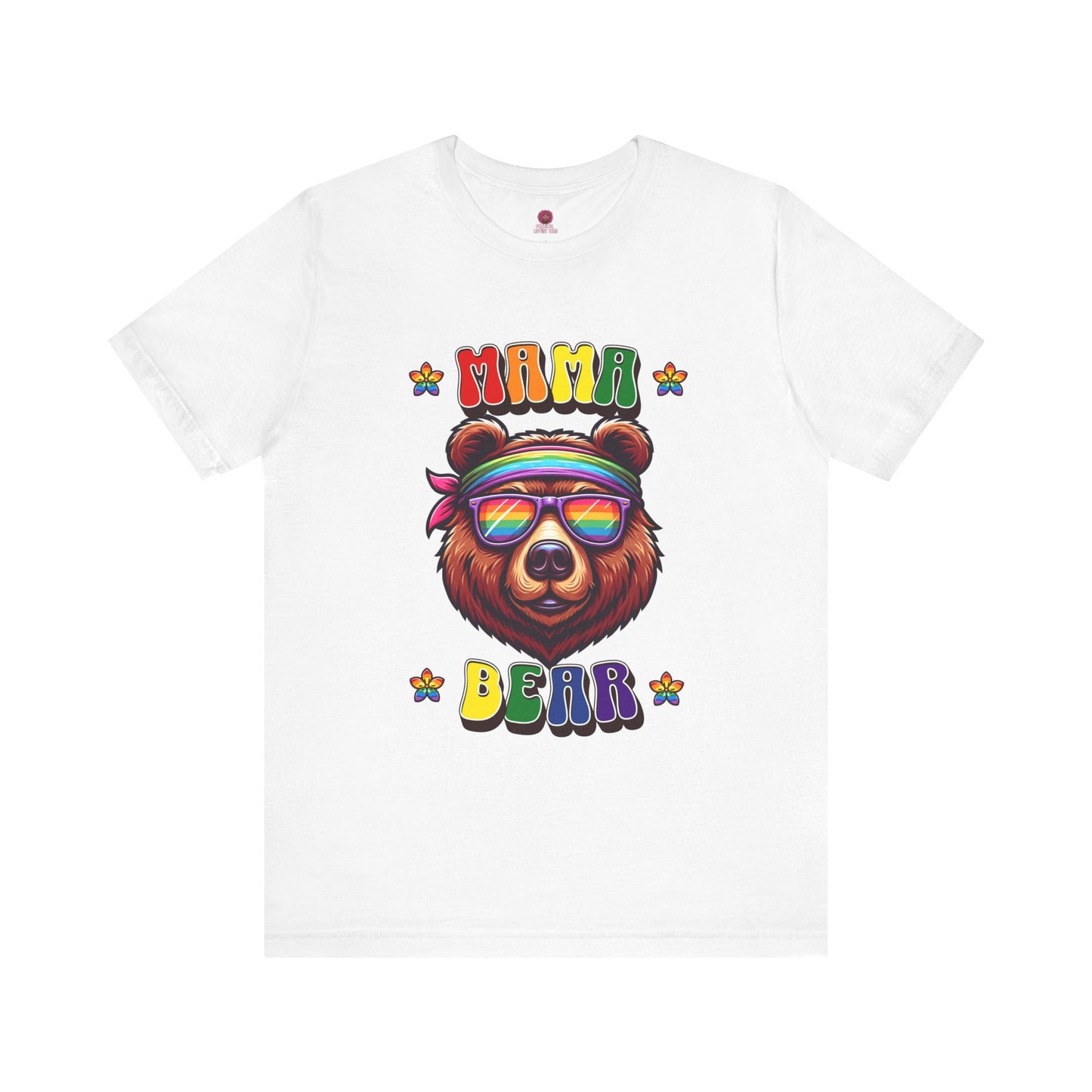 Mama Bear Retro Summer Vibes Pride Tee