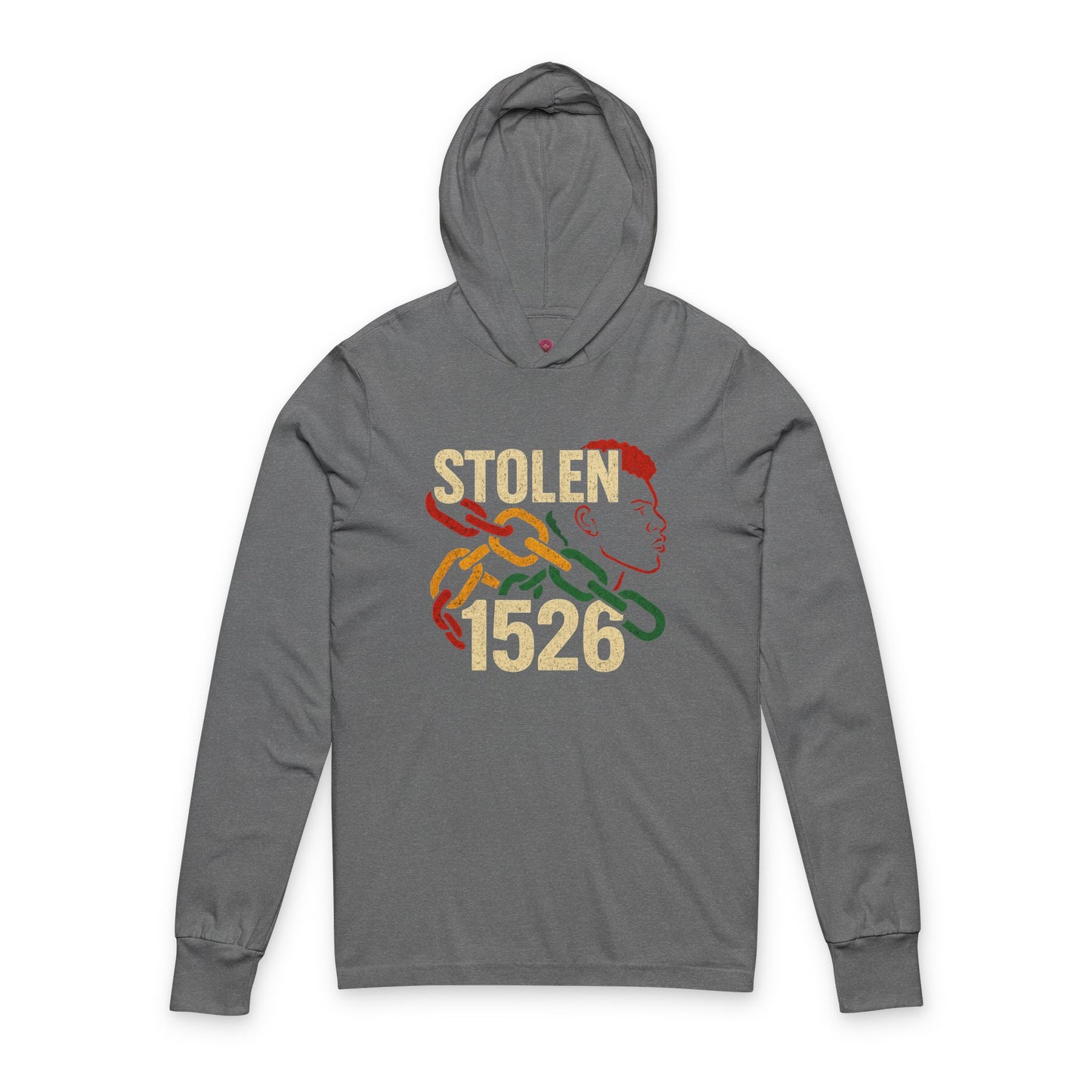 'Stolen 1526' Design, Casual Streetwear, Unisex Long Sleeve Hooded T-Shirt, Empowerment Fashion