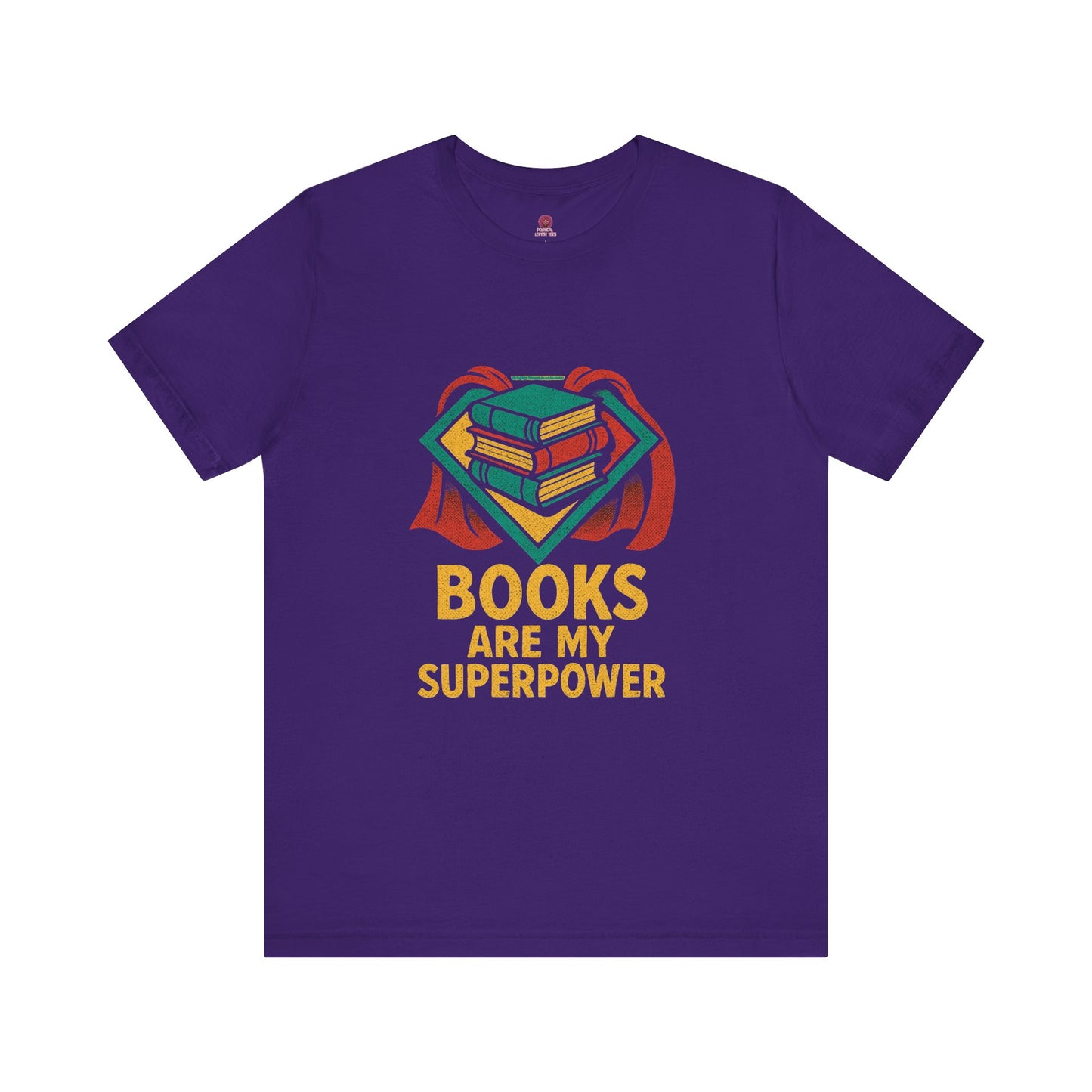 Superpower Book Lover Tee, Unisex T-Shirt for Readers, Gifts for Bookworms, Teachers, Reading Enthusiast