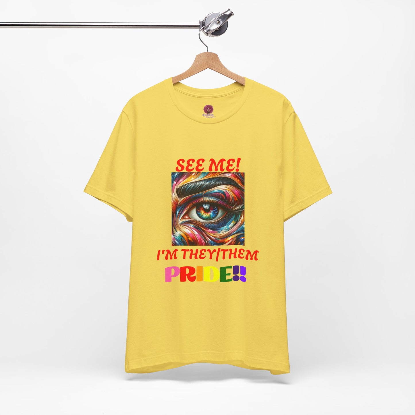 They/Them Pride Short Sleeve Unisex Tee - Celebrate Identity & Inclusivity