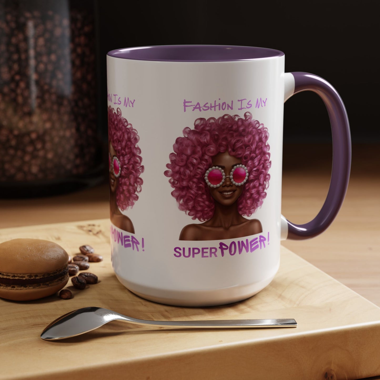 Chic Fashionista Coffee Mug, Empowerment Gift for Her, Stylish Morning Drinkware, Unique Birthday, Trendy Coffee Lover
