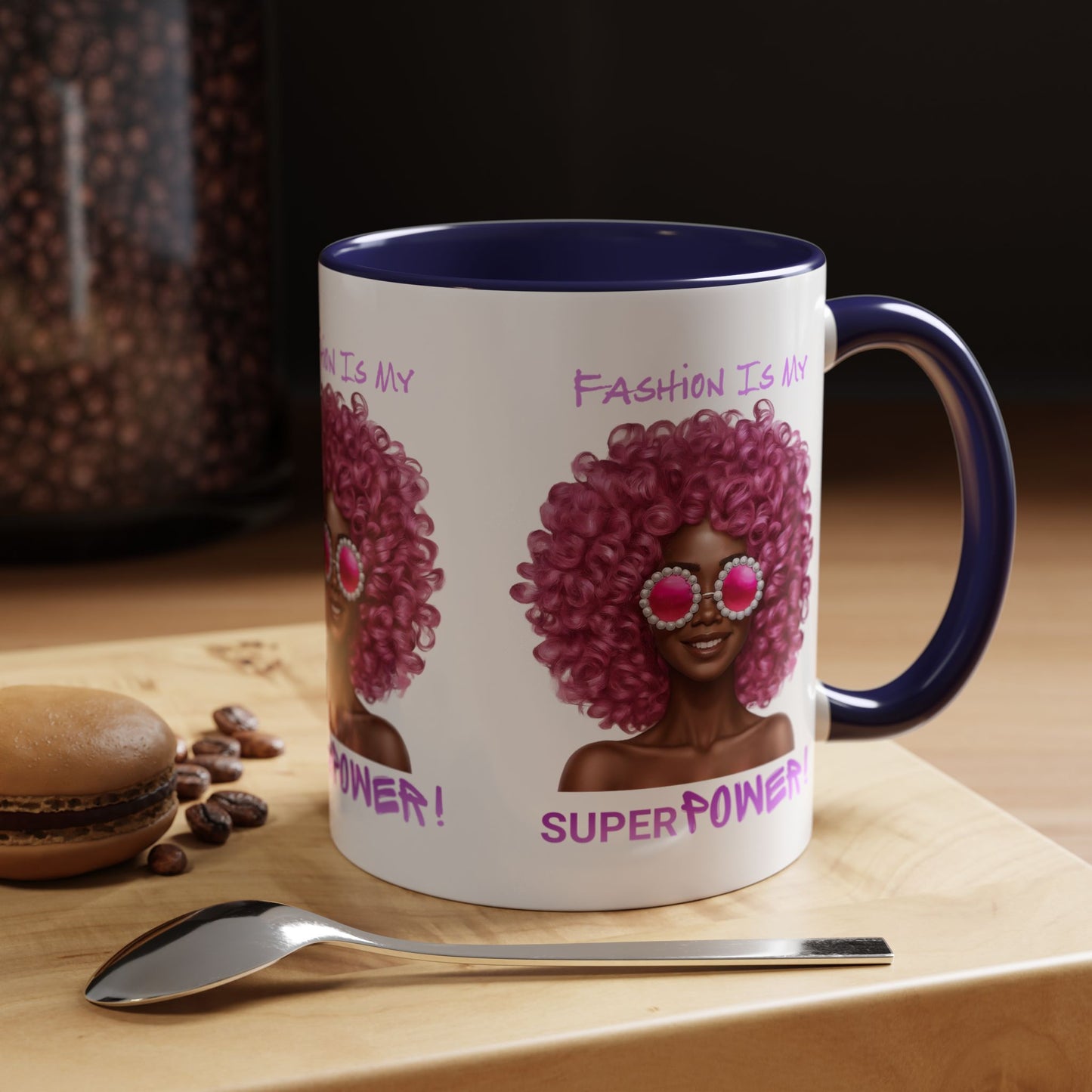 Chic Fashionista Coffee Mug, Empowerment Gift for Her, Stylish Morning Drinkware, Unique Birthday, Trendy Coffee Lover