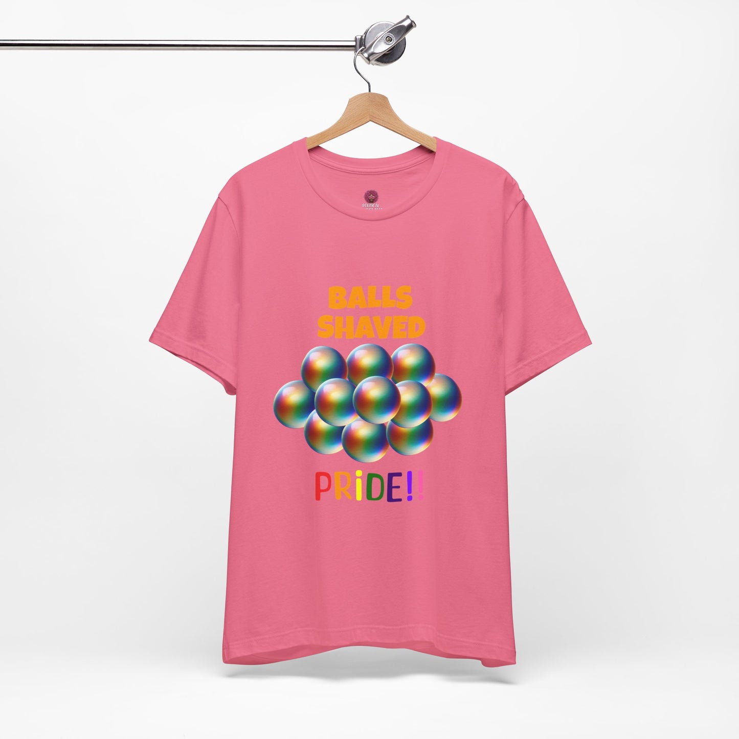 Humorous Pride Short Sleeve Tee - Balls Shaved
