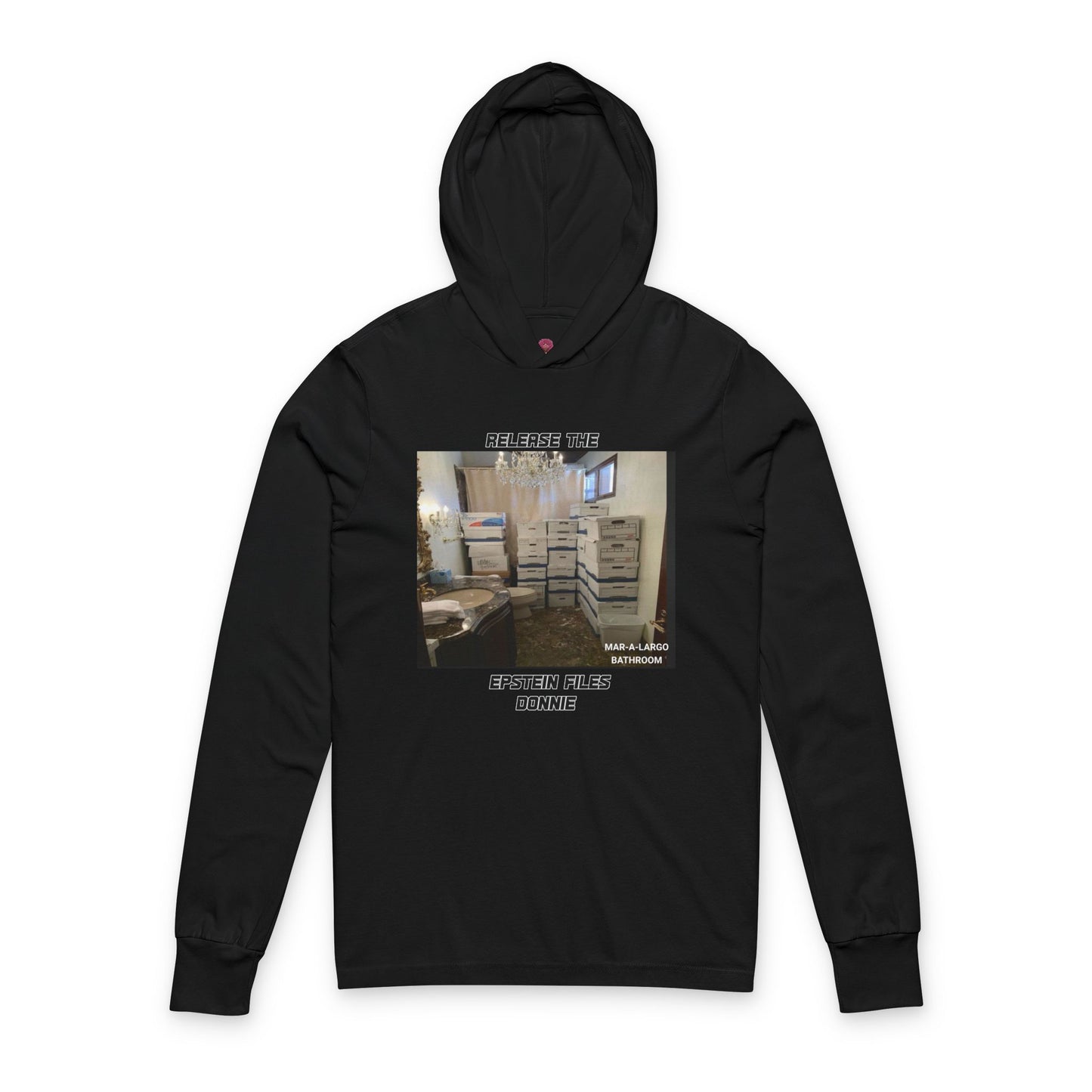 Release The Epstein Files Tee: Unisex Long Sleeve Hooded T-Shirt, Casual Wear, Statement Tee, Funny & Quirky Shirt