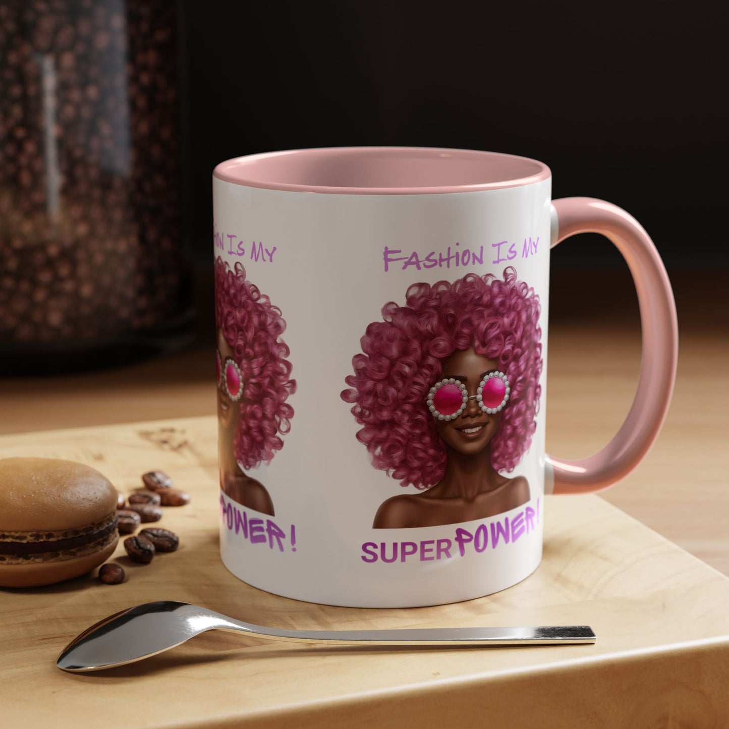 Chic Fashionista Coffee Mug, Empowerment Gift for Her, Stylish Morning Drinkware, Unique Birthday, Trendy Coffee Lover