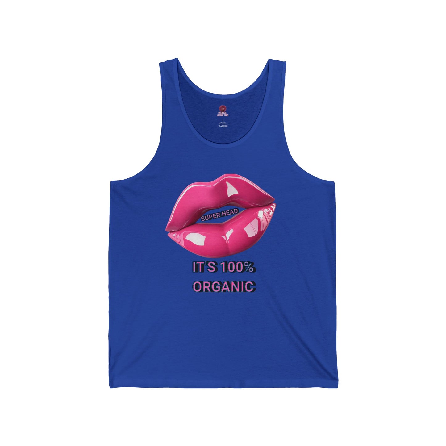 Super Head Gurl It's 100% Organic UnisexTee, Fun Graphic T-Shirt, Stylish Everyday Top
