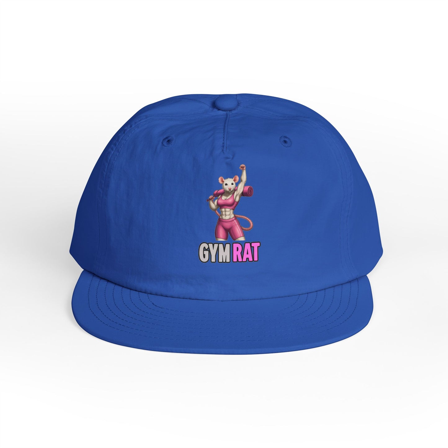 Gym Rat Surf Cap, Fun Baseball Hat, Casual Summer Accessory, Gym Accessory, Active Lifestyle Hat