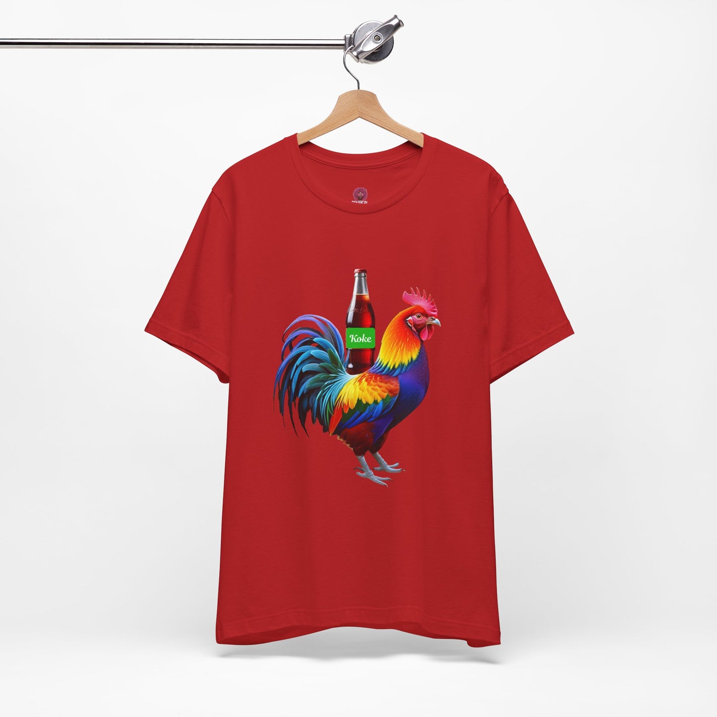 Colorful Koke On The Cock Graphic Unisex Tee-Pride