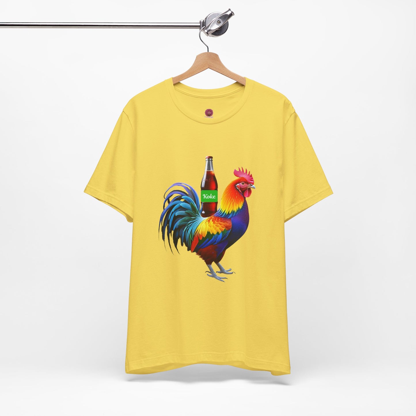 Colorful Koke On The Cock Graphic Unisex Tee-Pride