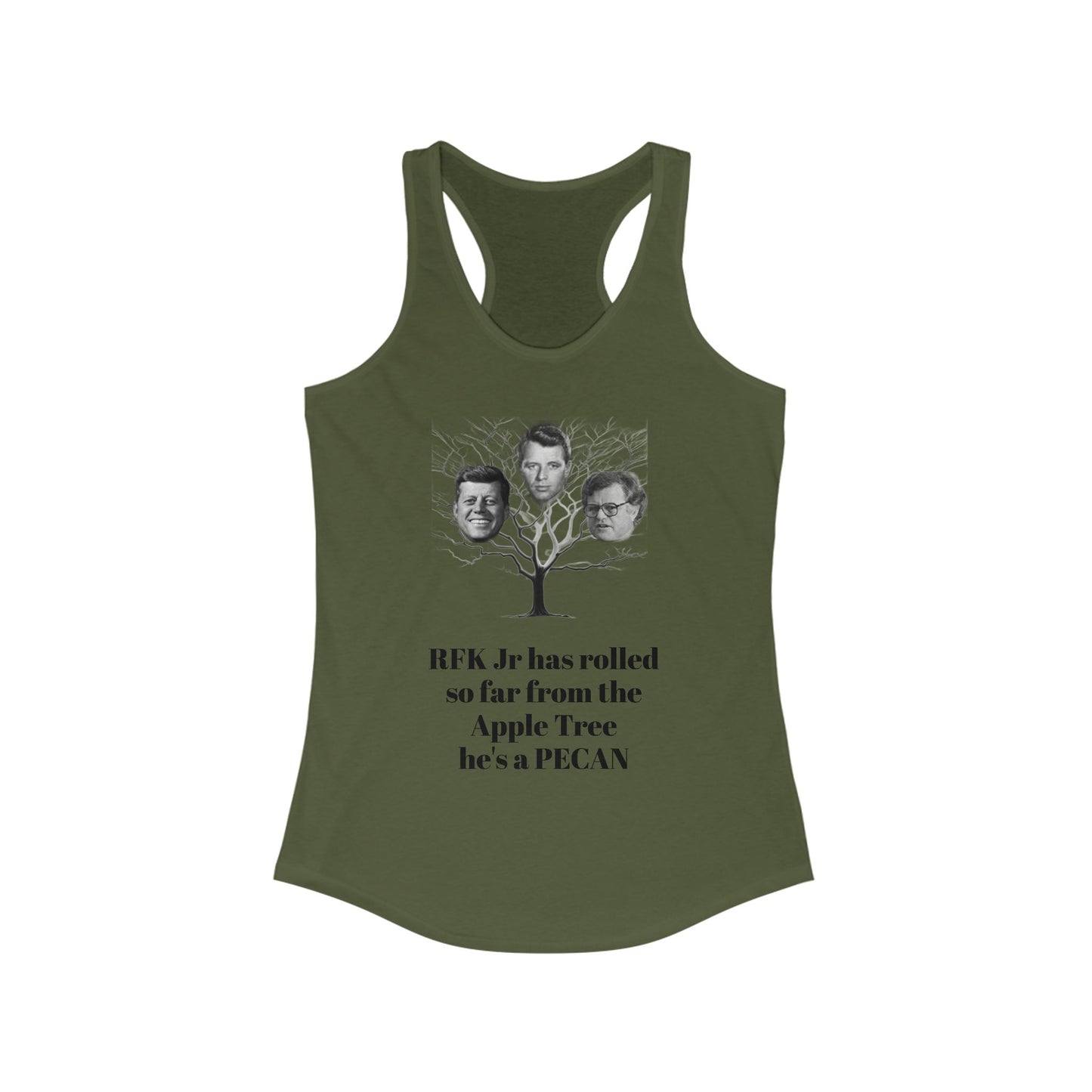 RFK Jr Is A Pecan Women's Racerback Tank top