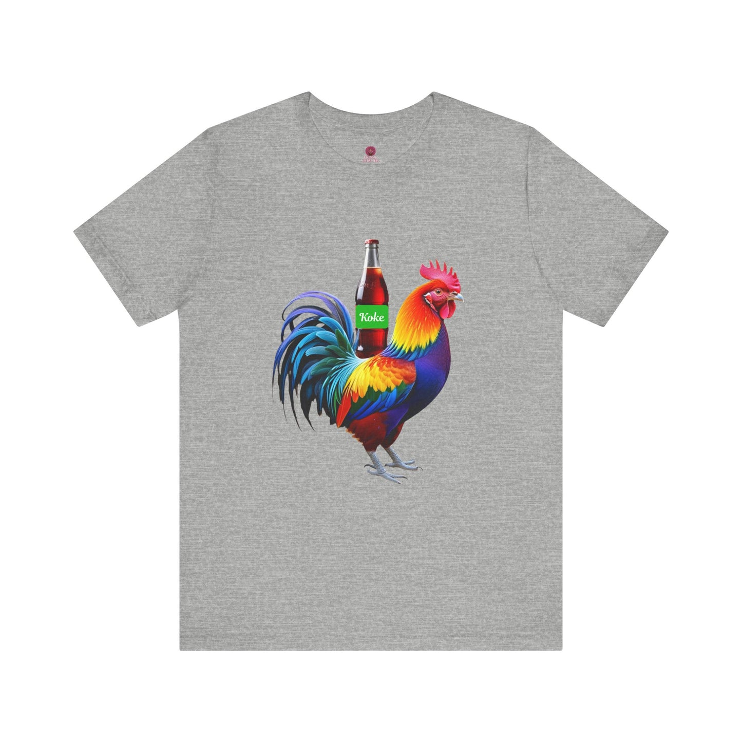 Colorful Koke On The Cock Graphic Unisex Tee-Pride