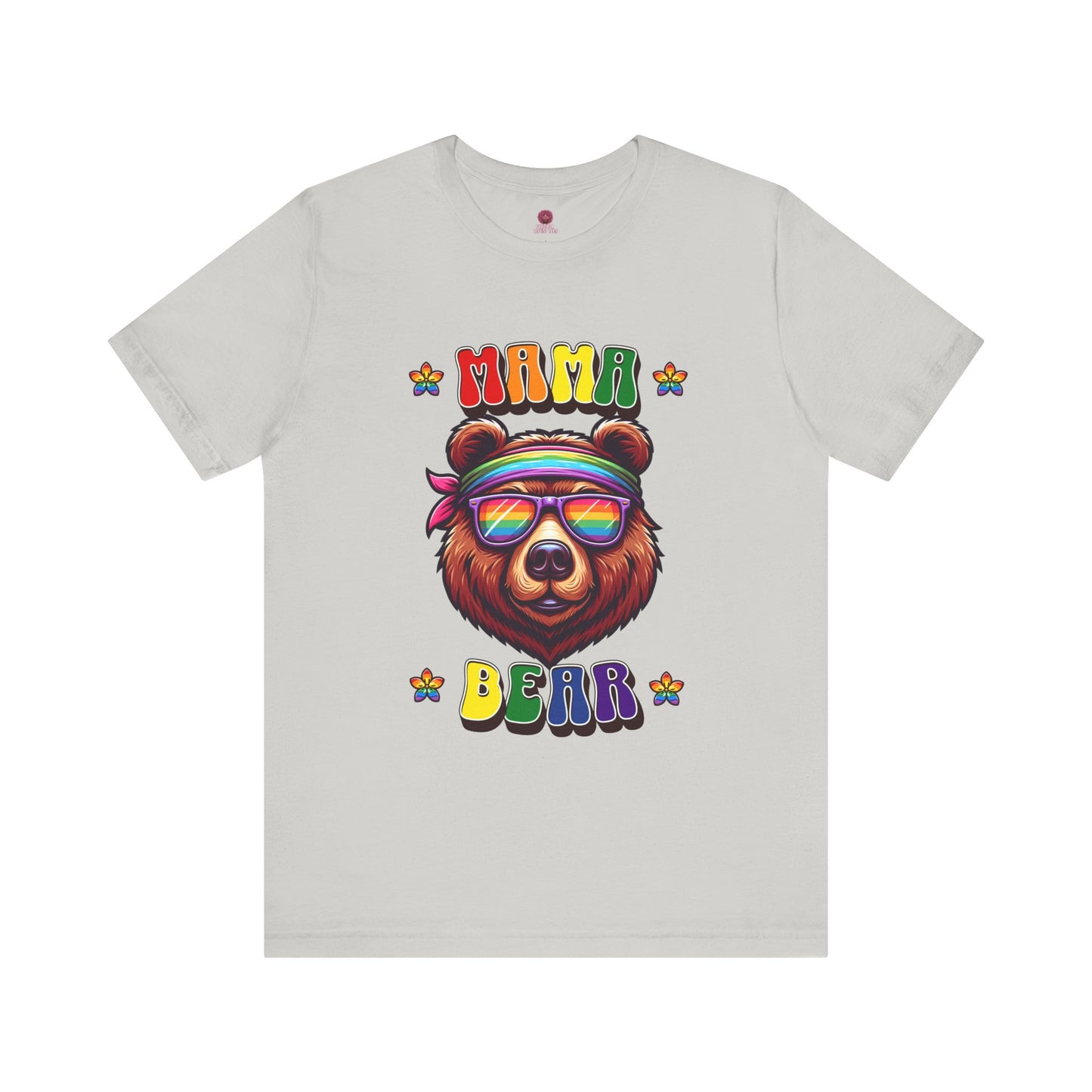Mama Bear Retro Summer Vibes Pride Tee