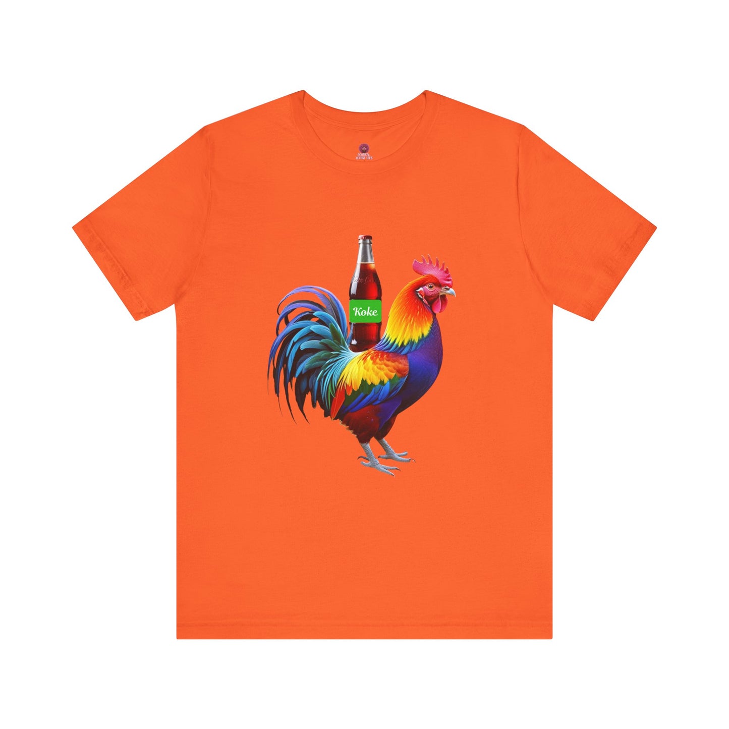 Colorful Koke On The Cock Graphic Unisex Tee-Pride