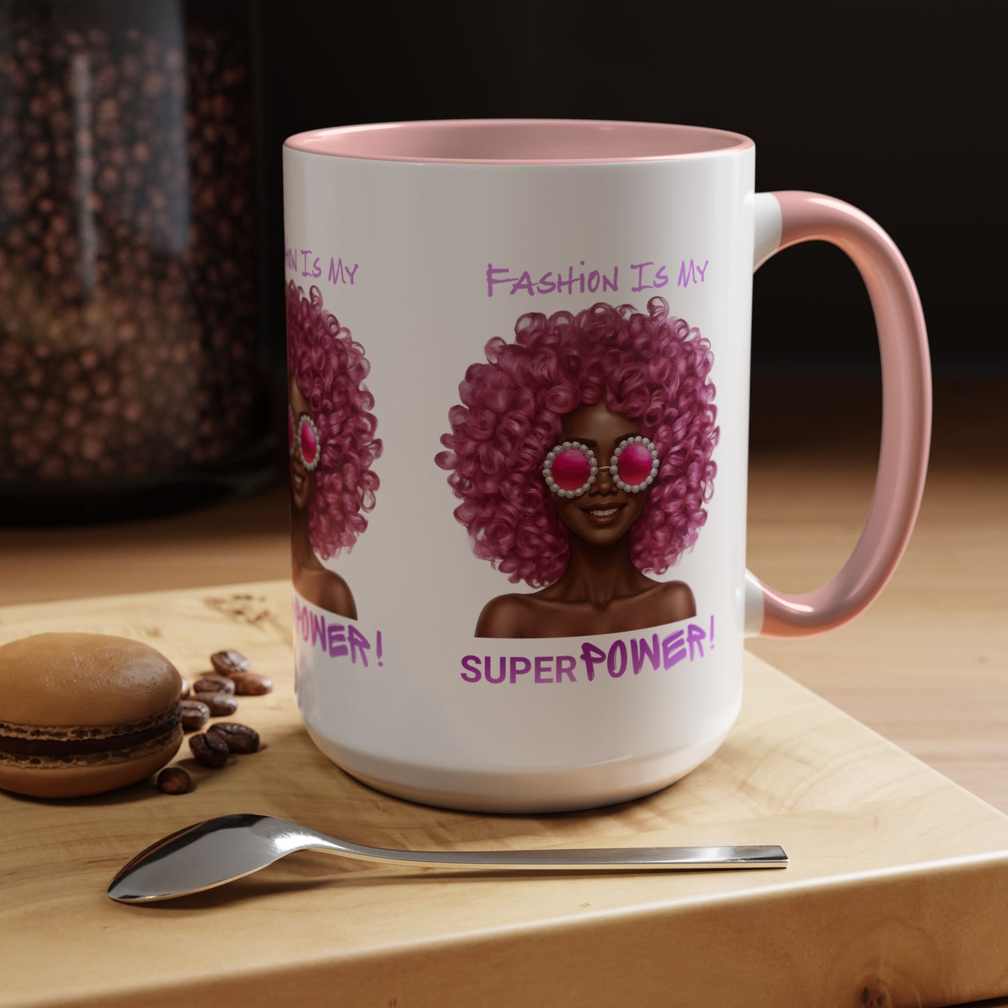 Chic Fashionista Coffee Mug, Empowerment Gift for Her, Stylish Morning Drinkware, Unique Birthday, Trendy Coffee Lover