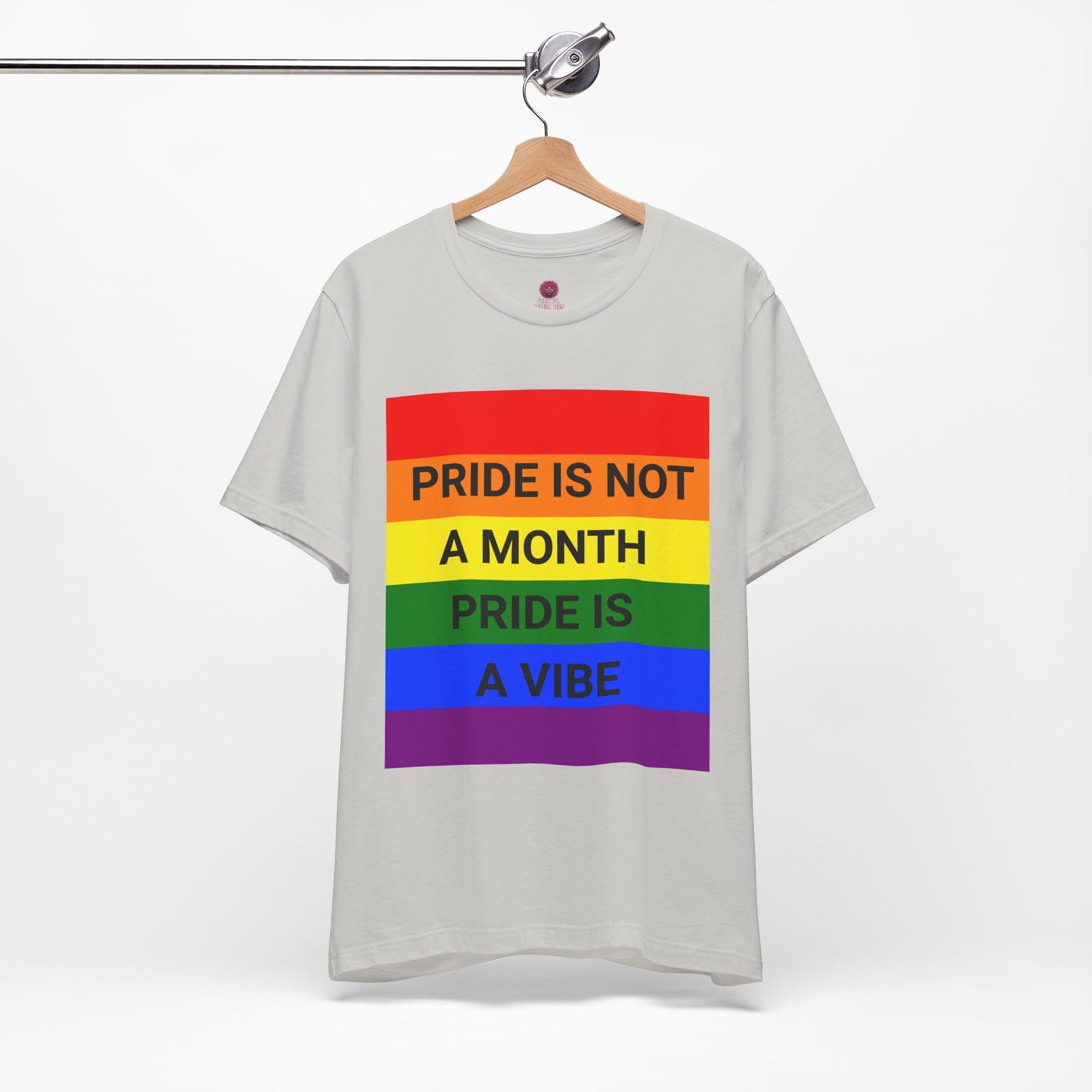 Pride Vibe Unisex Graphic T-Shirt, LGBTQ+ Pride Month Apparel, Rainbow Pride Clothing