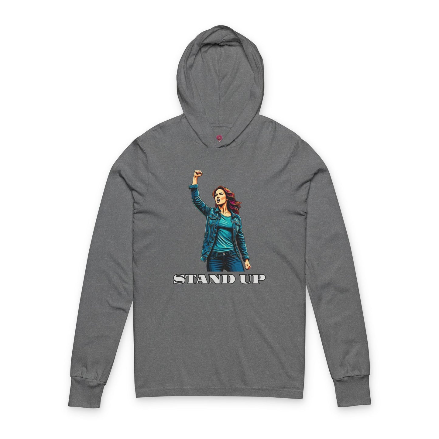 Empowerment Joins Unisex Long Sleeve Hoodrd Tee - "Stand Up" & "We Will Stand Behind You"
