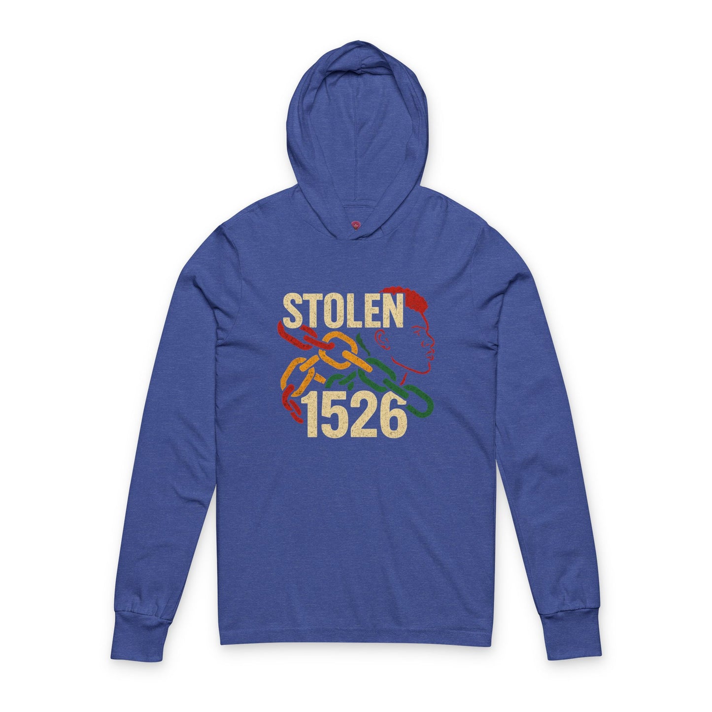 'Stolen 1526' Design, Casual Streetwear, Unisex Long Sleeve Hooded T-Shirt, Empowerment Fashion
