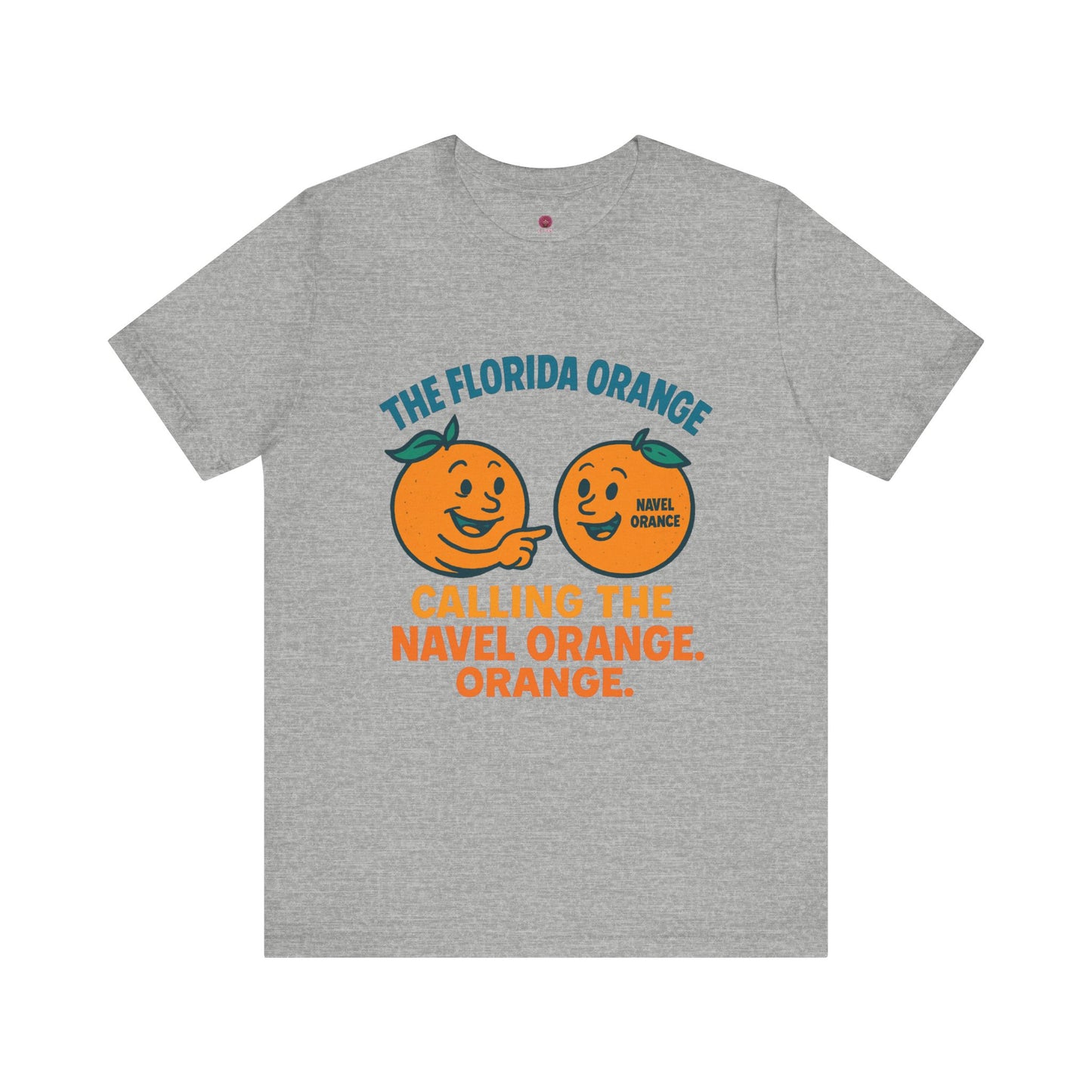 Florida Orange Graphic Tee, Fun Citrus Resist Shirt, Unisex Short Sleeve T-Shirt, Summer Vibes Apparel