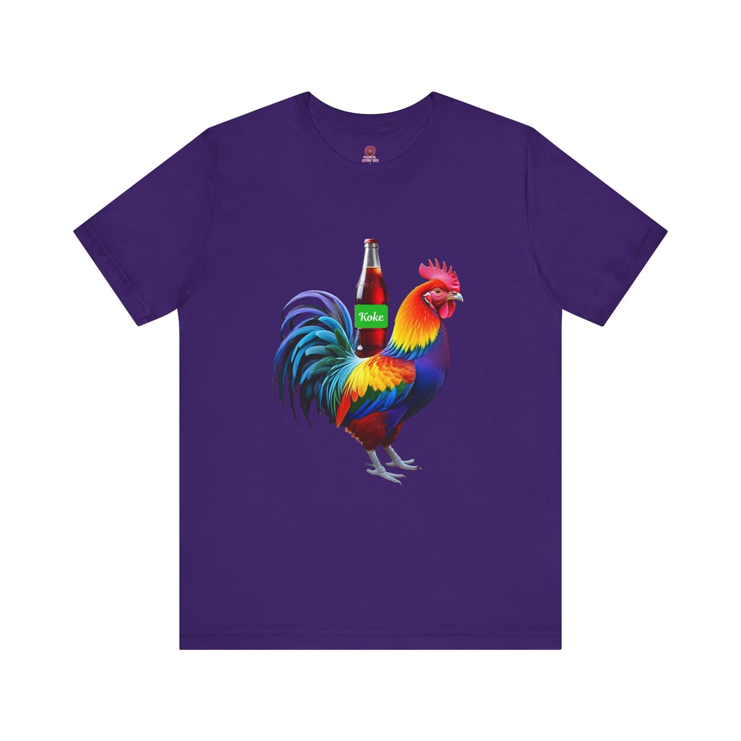 Colorful Koke On The Cock Graphic Unisex Tee-Pride