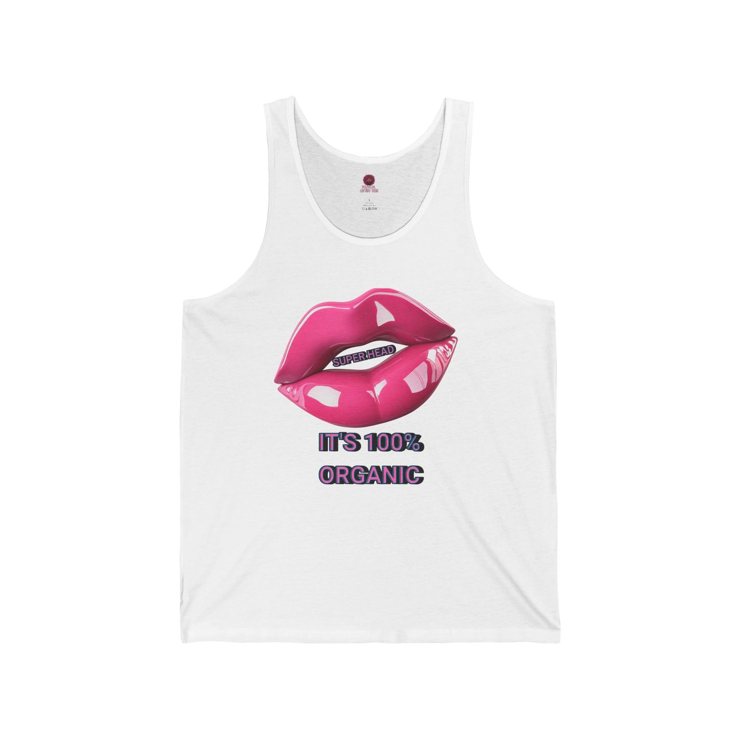 Super Head Gurl It's 100% Organic UnisexTee, Fun Graphic T-Shirt, Stylish Everyday Top