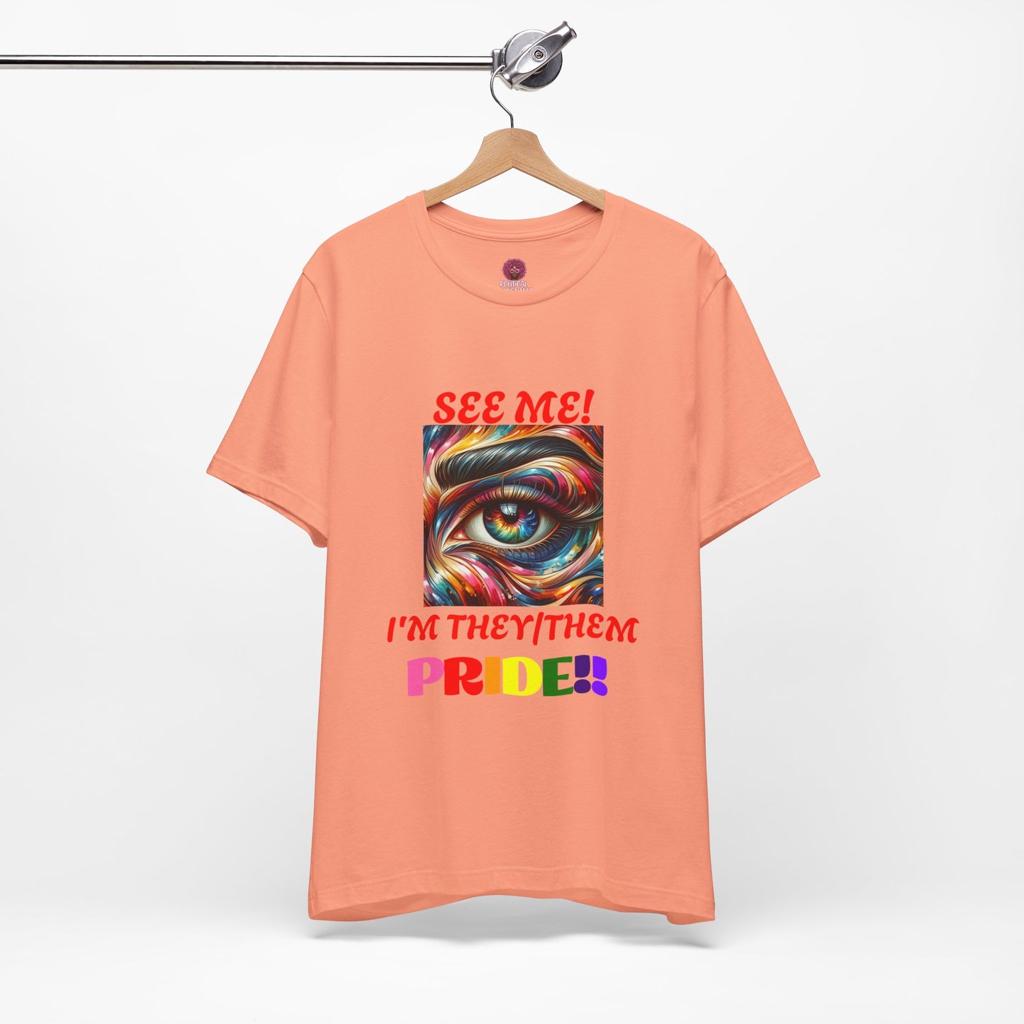 They/Them Pride Short Sleeve Unisex Tee - Celebrate Identity & Inclusivity