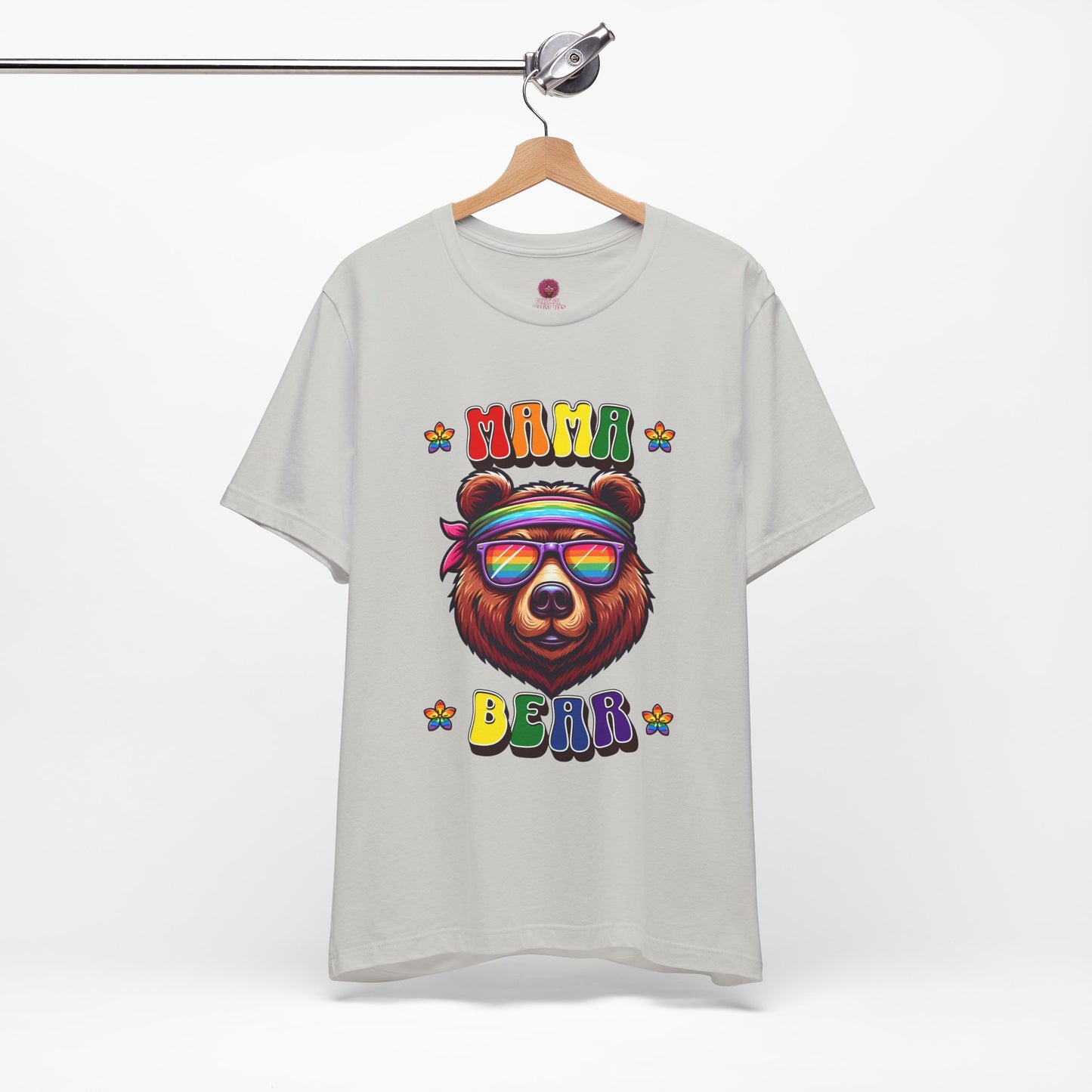 Mama Bear Retro Summer Vibes Pride Tee