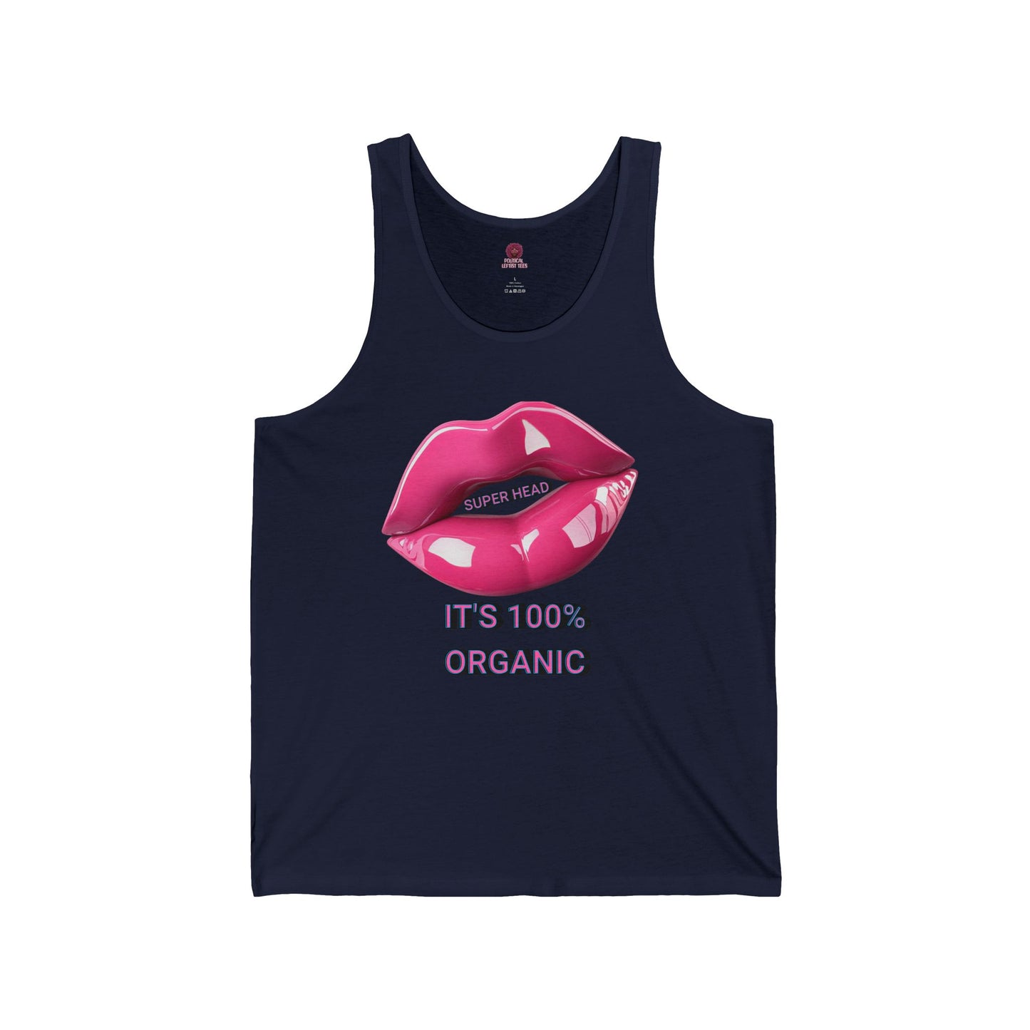 Super Head Gurl It's 100% Organic UnisexTee, Fun Graphic T-Shirt, Stylish Everyday Top
