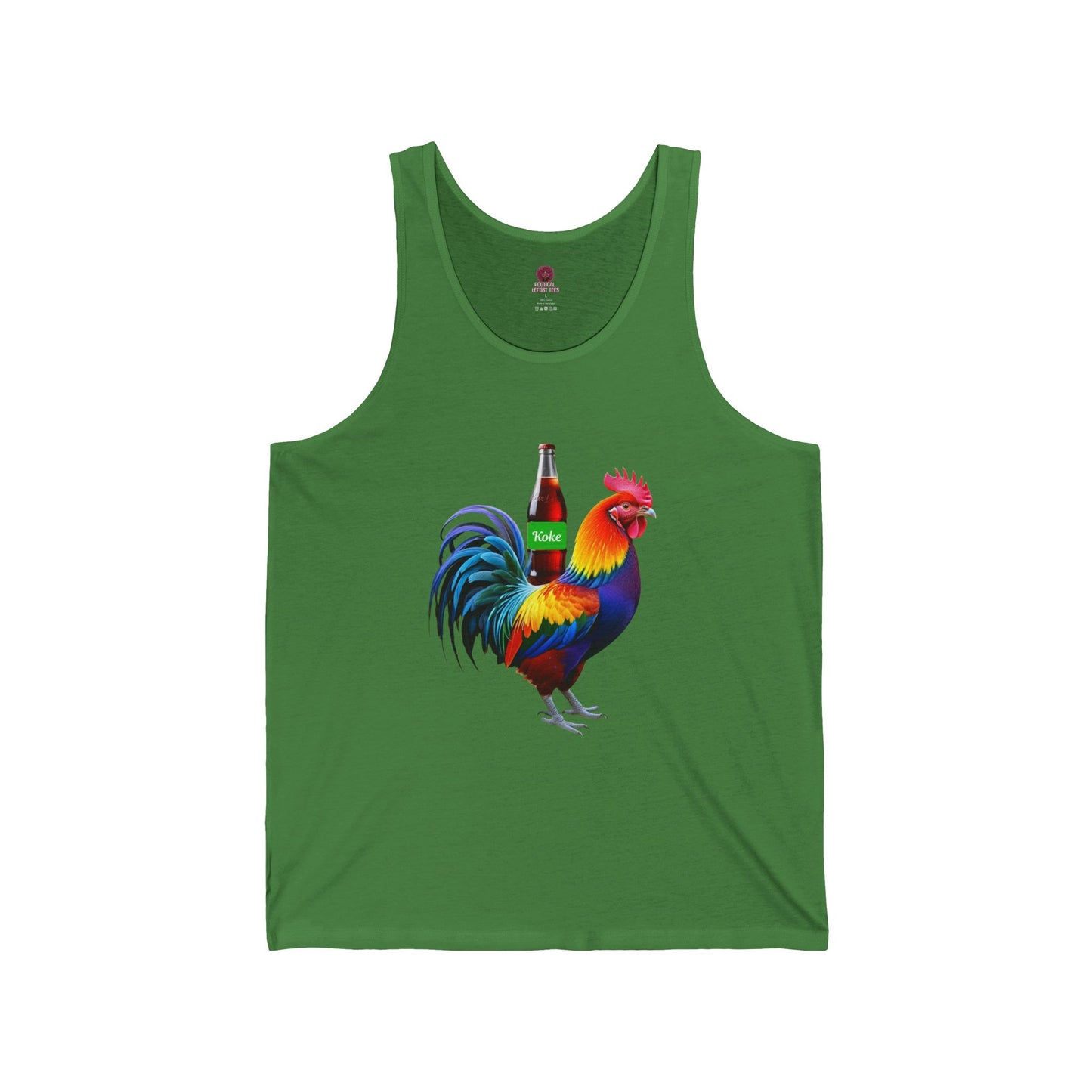 Colorful Koke On The Cock Graphic Unisex Tank Top-Pride