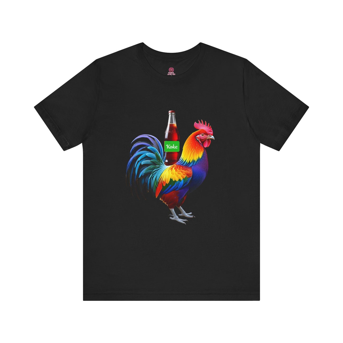 Colorful Koke On The Cock Graphic Unisex Tee-Pride
