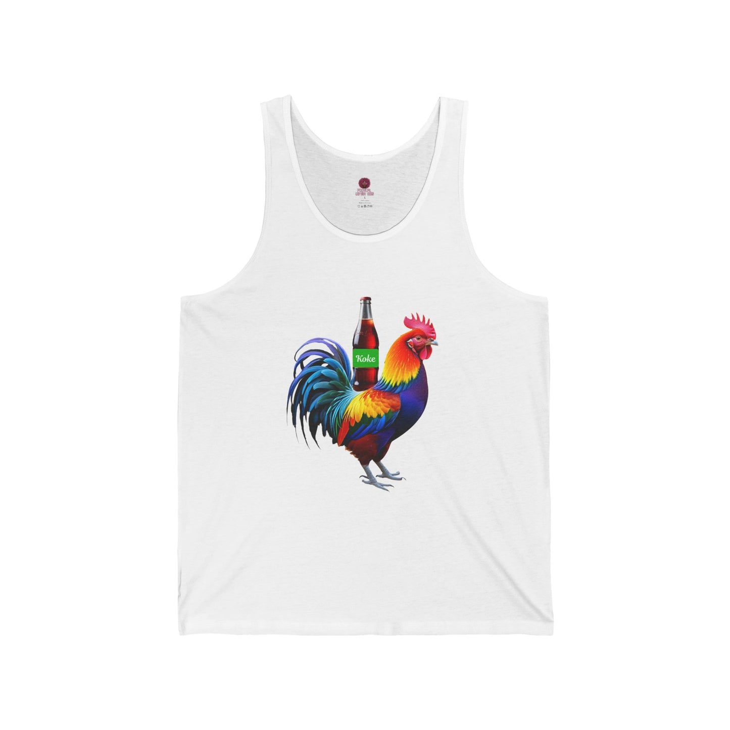 Colorful Koke On The Cock Graphic Unisex Tank Top-Pride