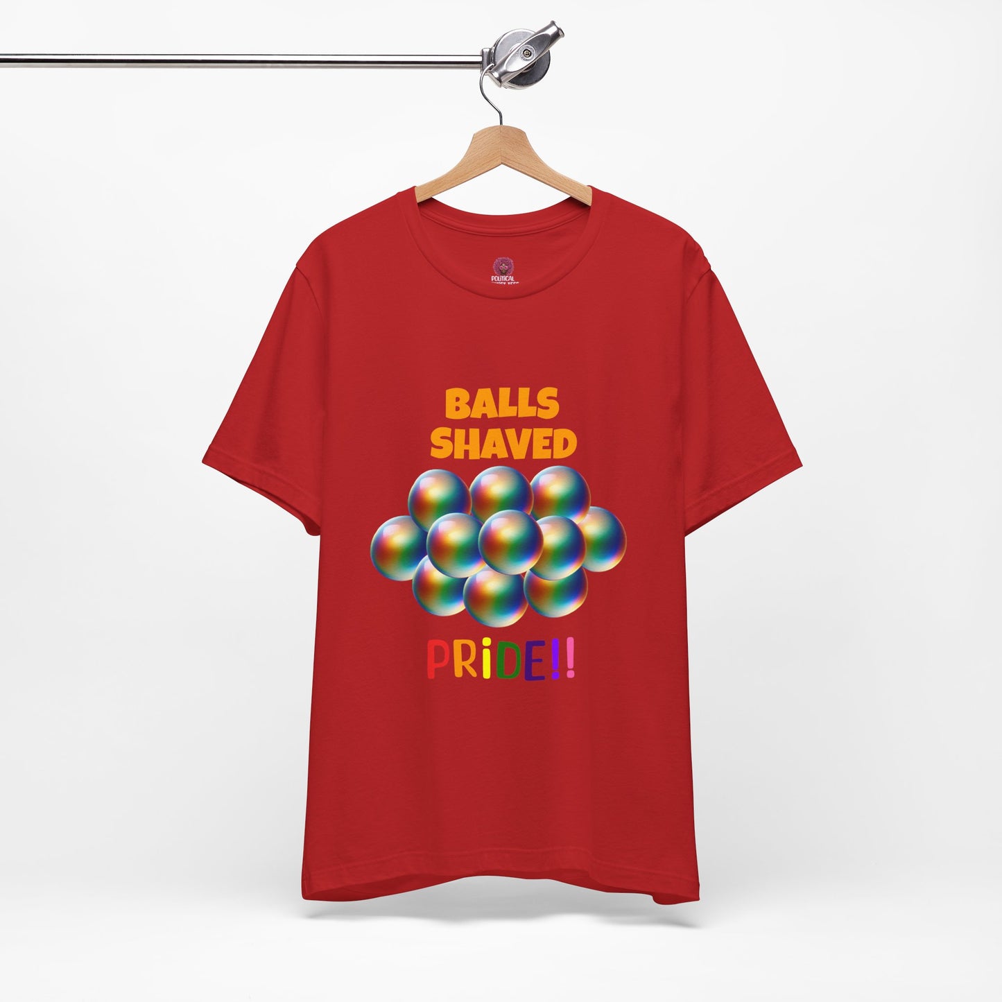 Humorous Pride Short Sleeve Tee - Balls Shaved